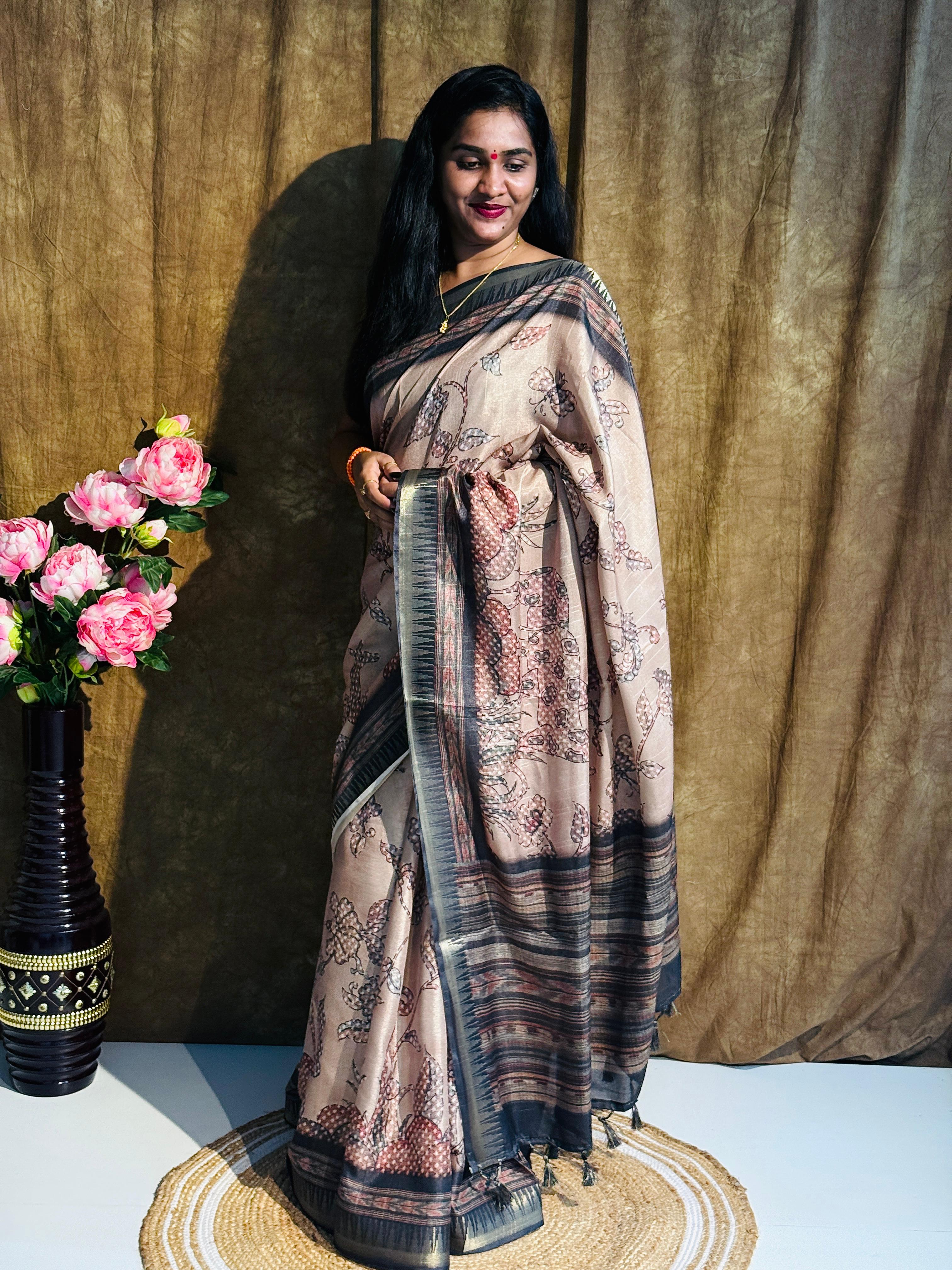 Mutka Tusser Saree