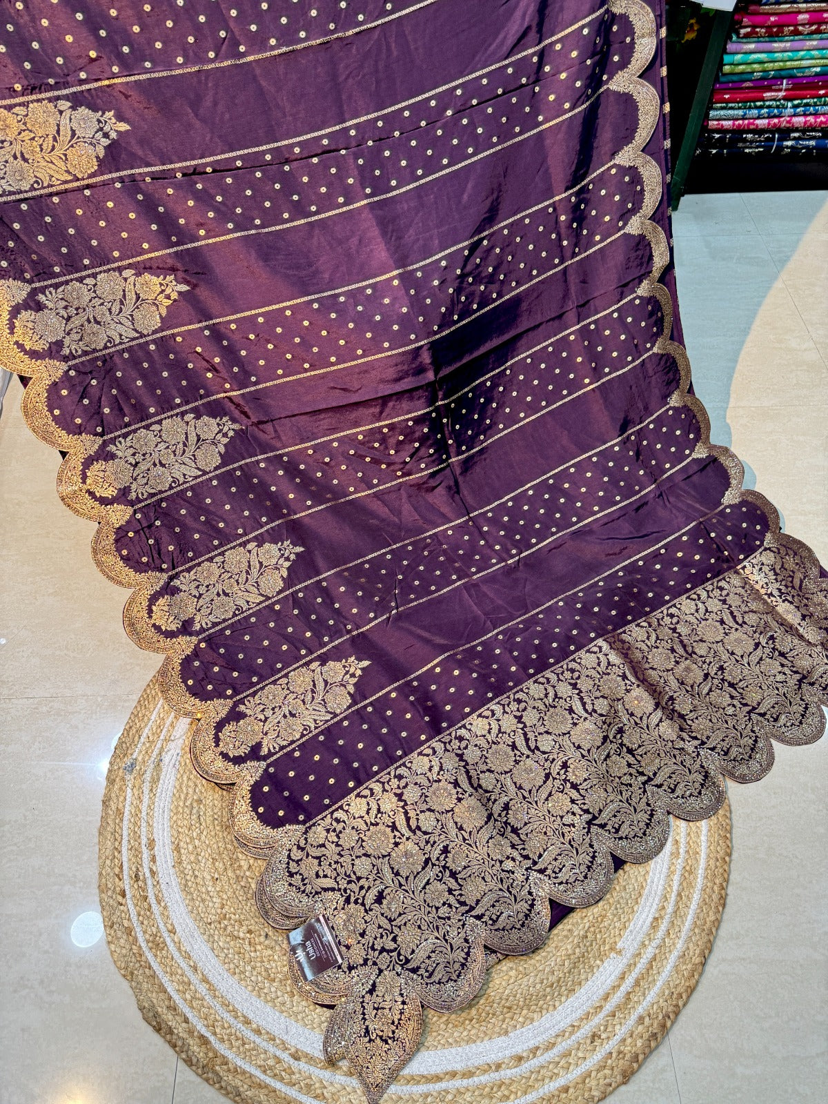 Pure Dola With Banarasi Weaving Saree