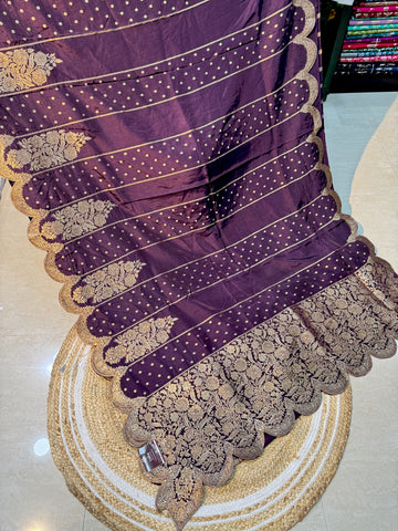 Pure Dola With Banarasi Weaving Saree