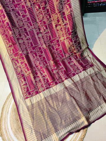 Pure Visco Jute Silk Saree