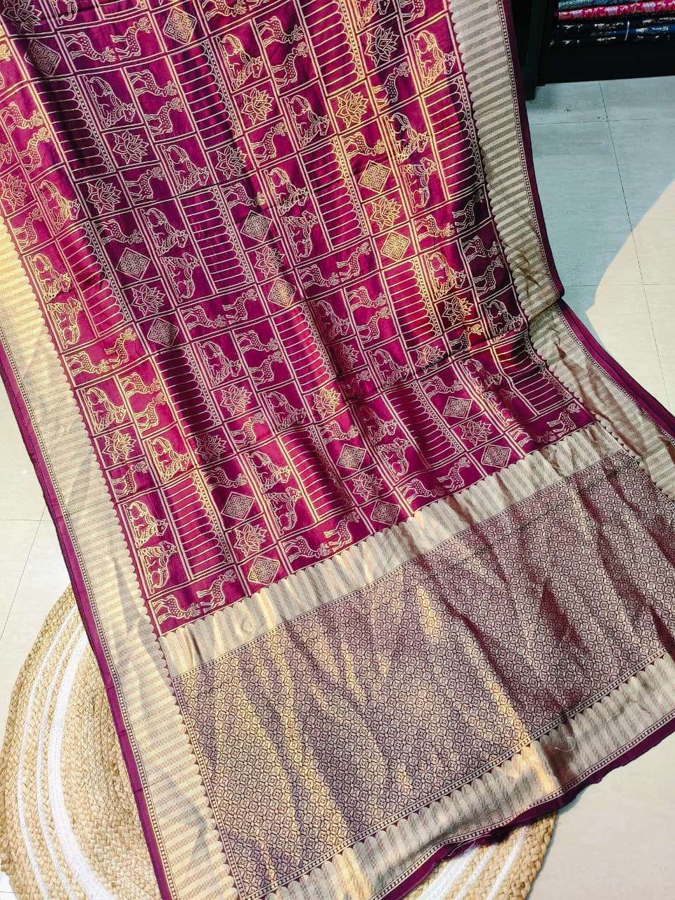Pure Visco Jute Silk Saree