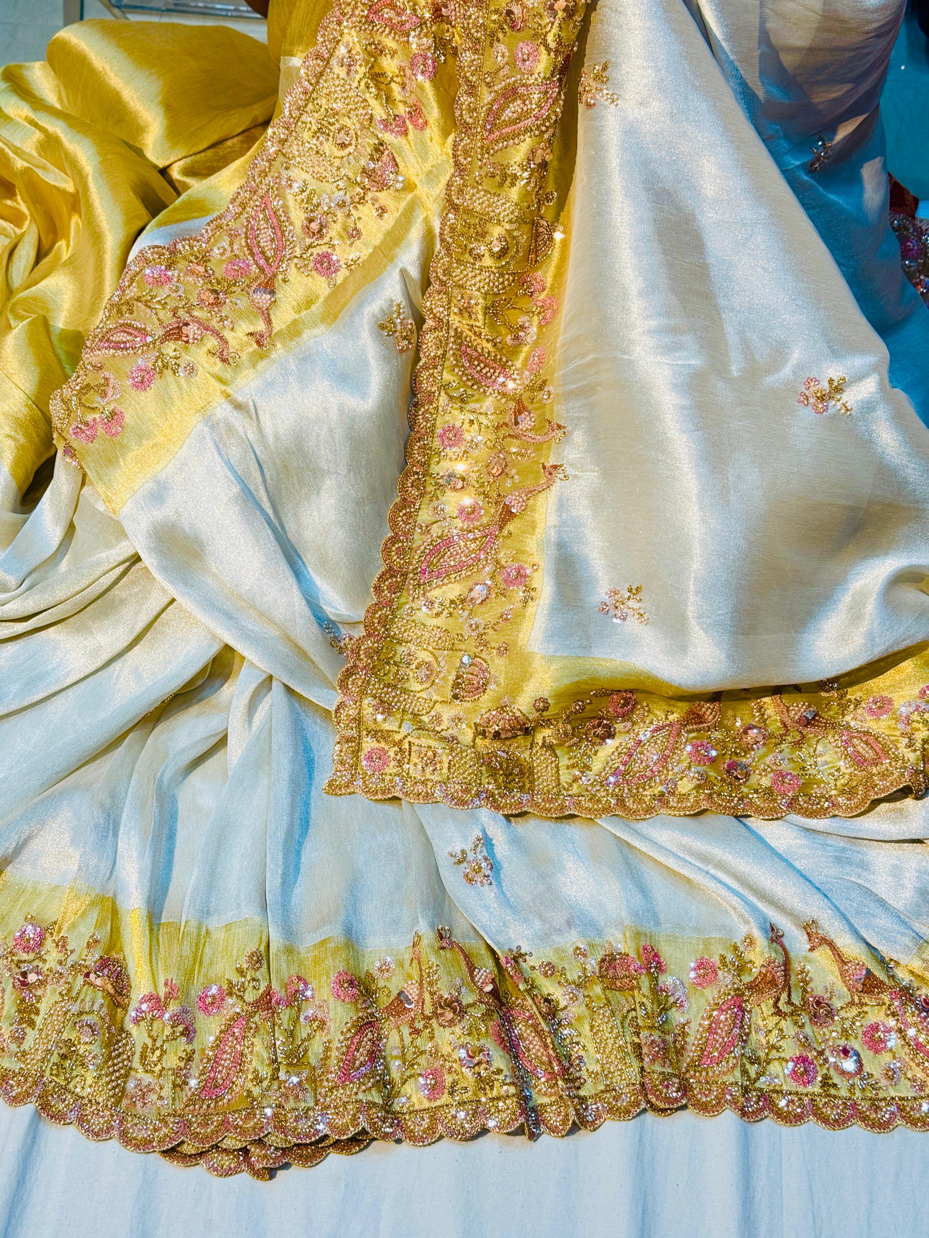 Pure Kanchi Tissue Saree