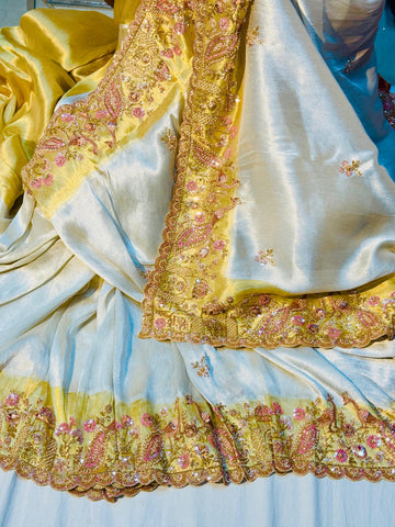 Pure Kanchi Tissue Saree