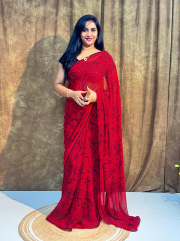 Handloom Georgette Saree