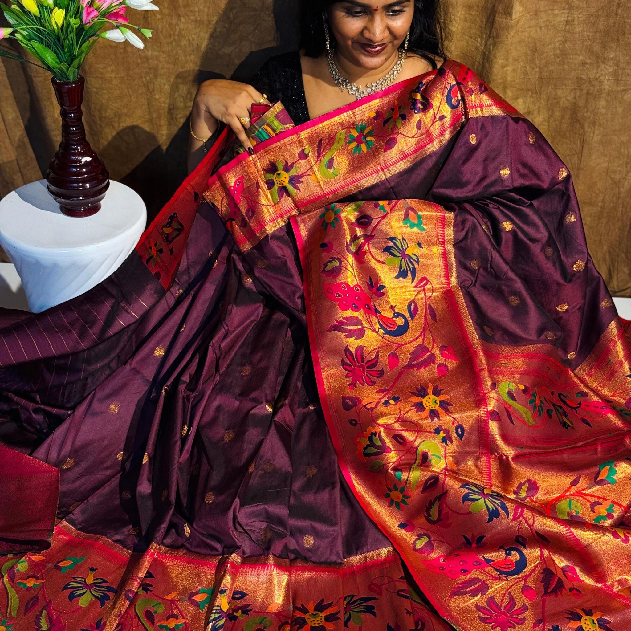 Pythani Pattu Saree