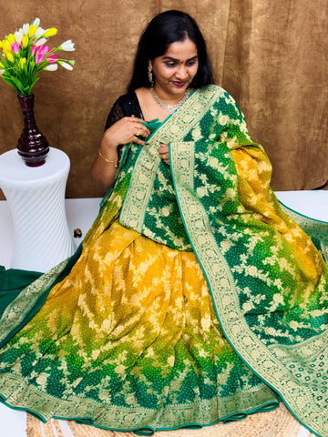 Pure Handloom Kadi Georgette saree