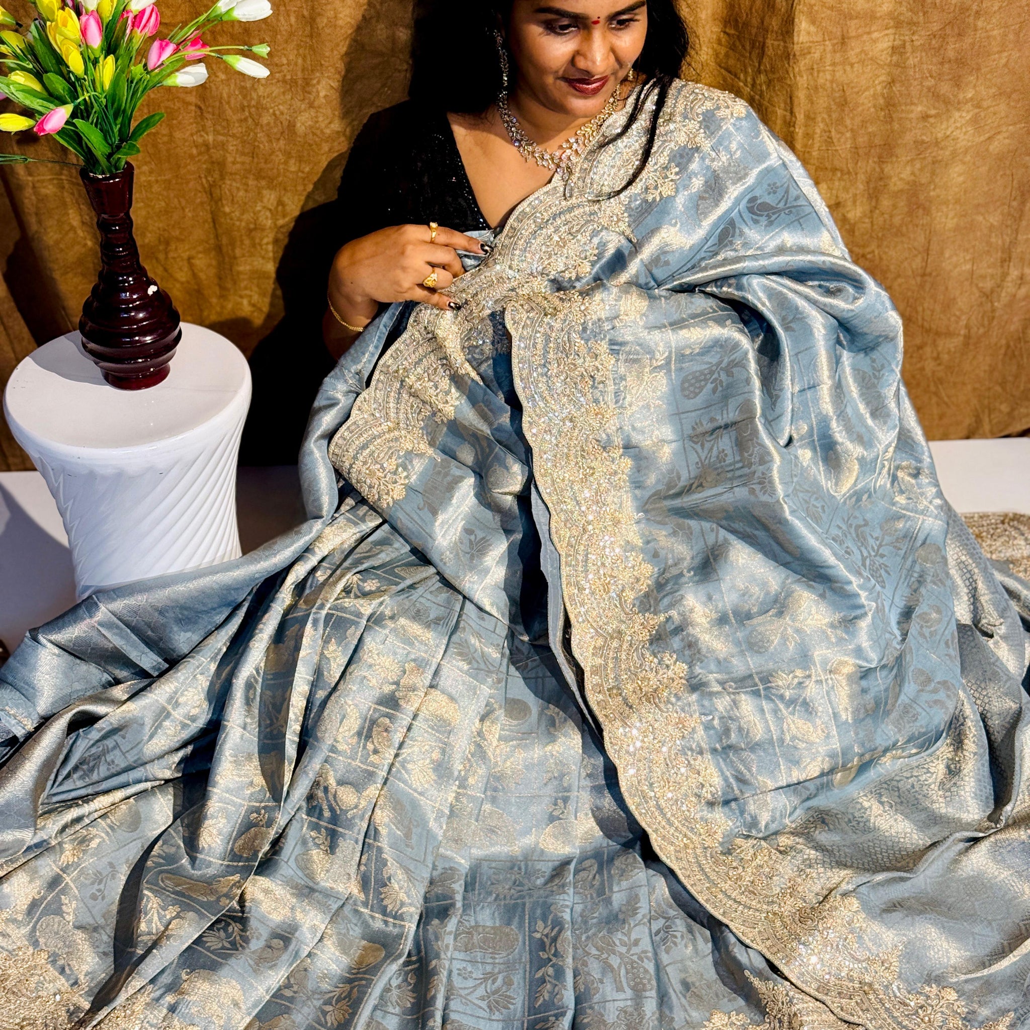 High Party Wear Saree