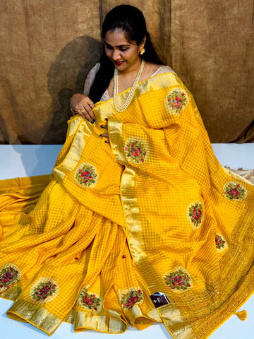 Handloom Georgette Saree