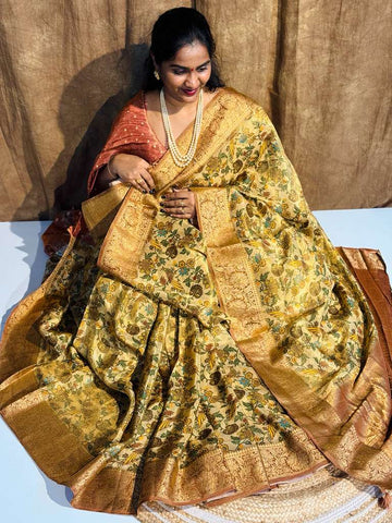 Georgette Golden Tissue