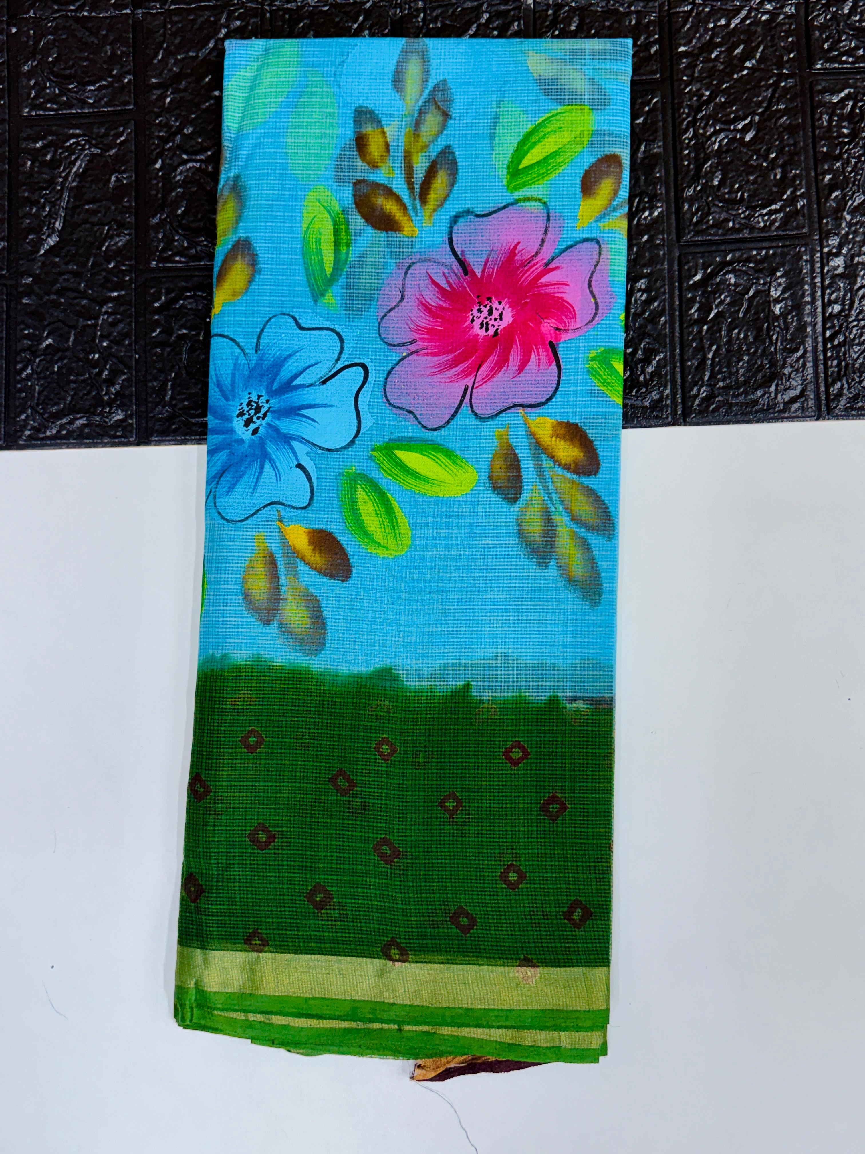 Pure Kota with Bandhini Designe saree