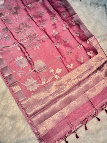 Premium Banarasi Paper Silk Saree