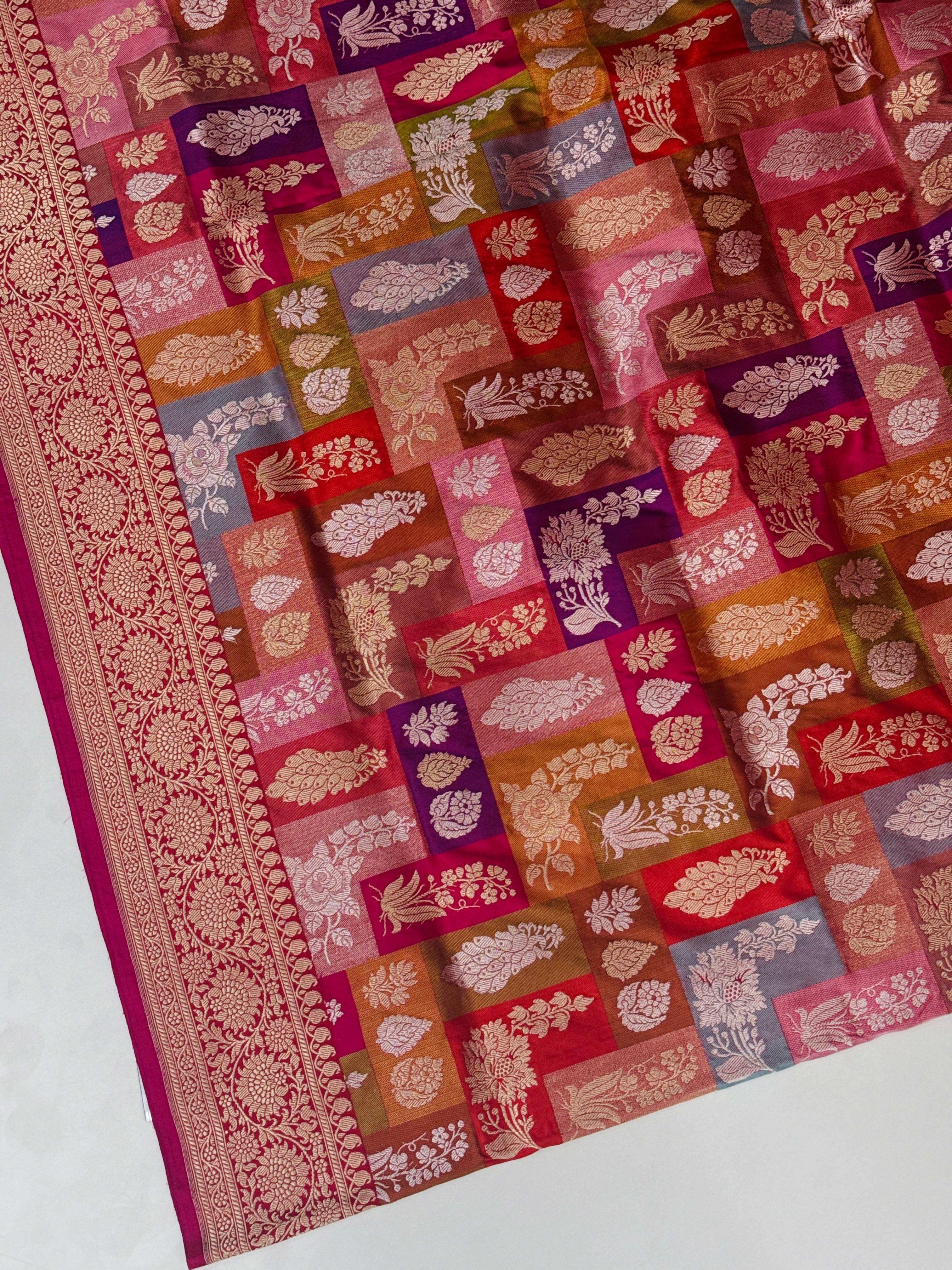 Handloom Benarasi Complete Kaduva Weaving Saree