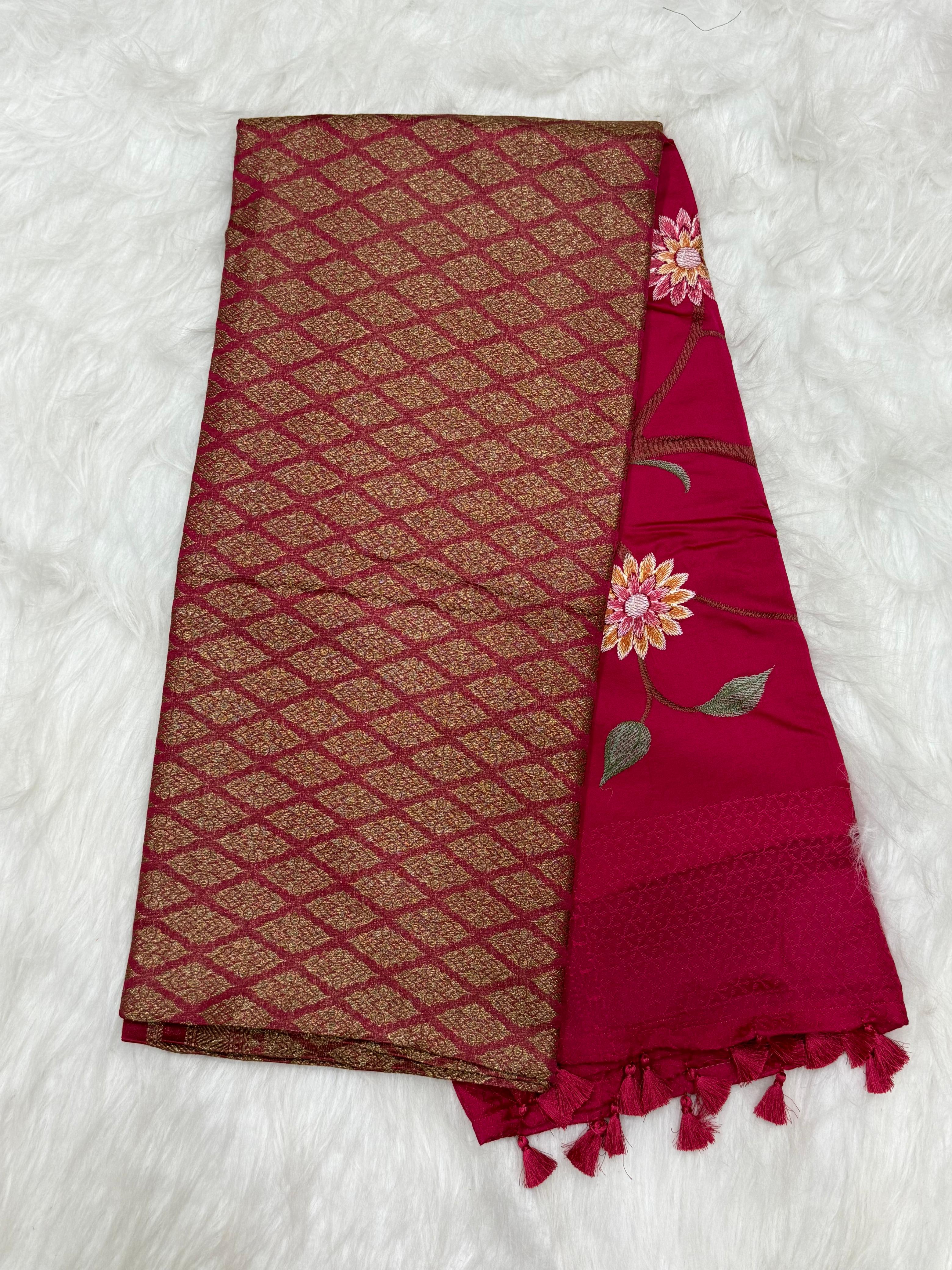 Premium Benarasi Dupiyan Silk Saree