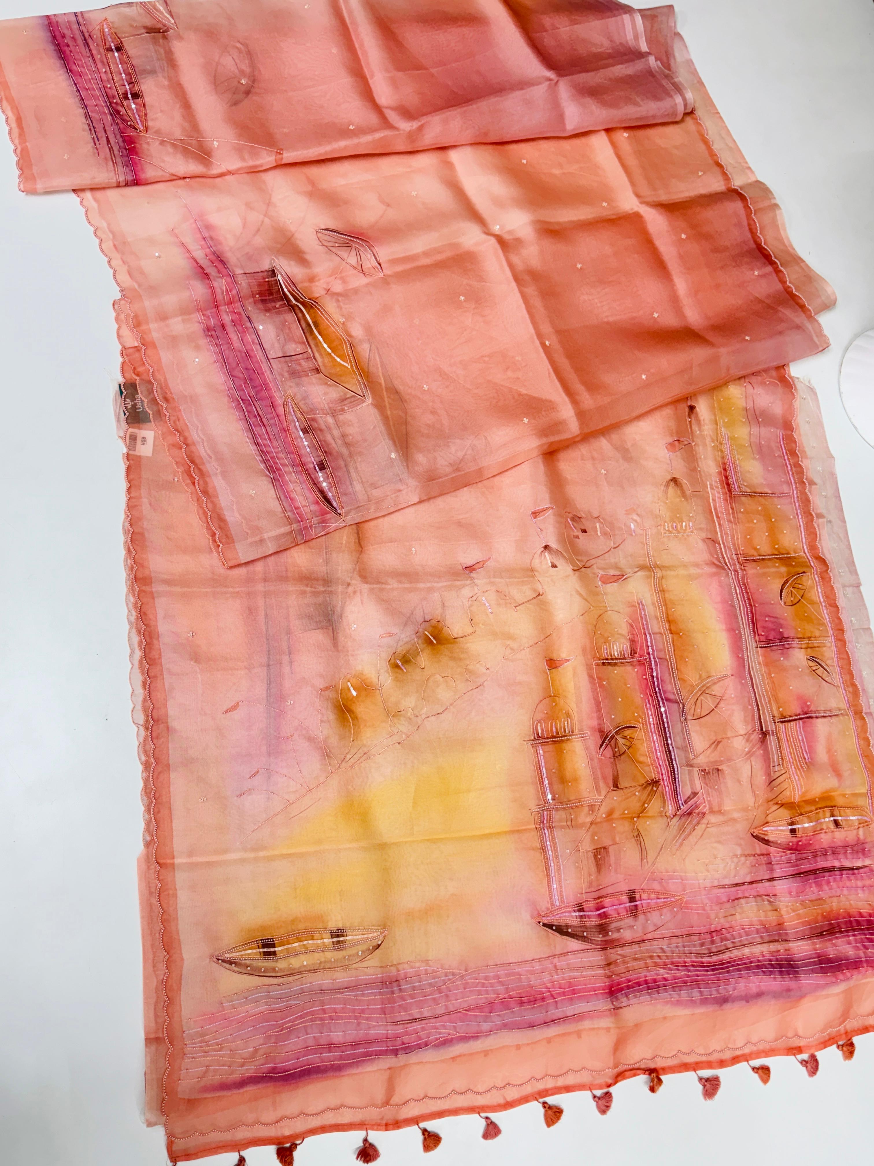 Handloom Organza Saree