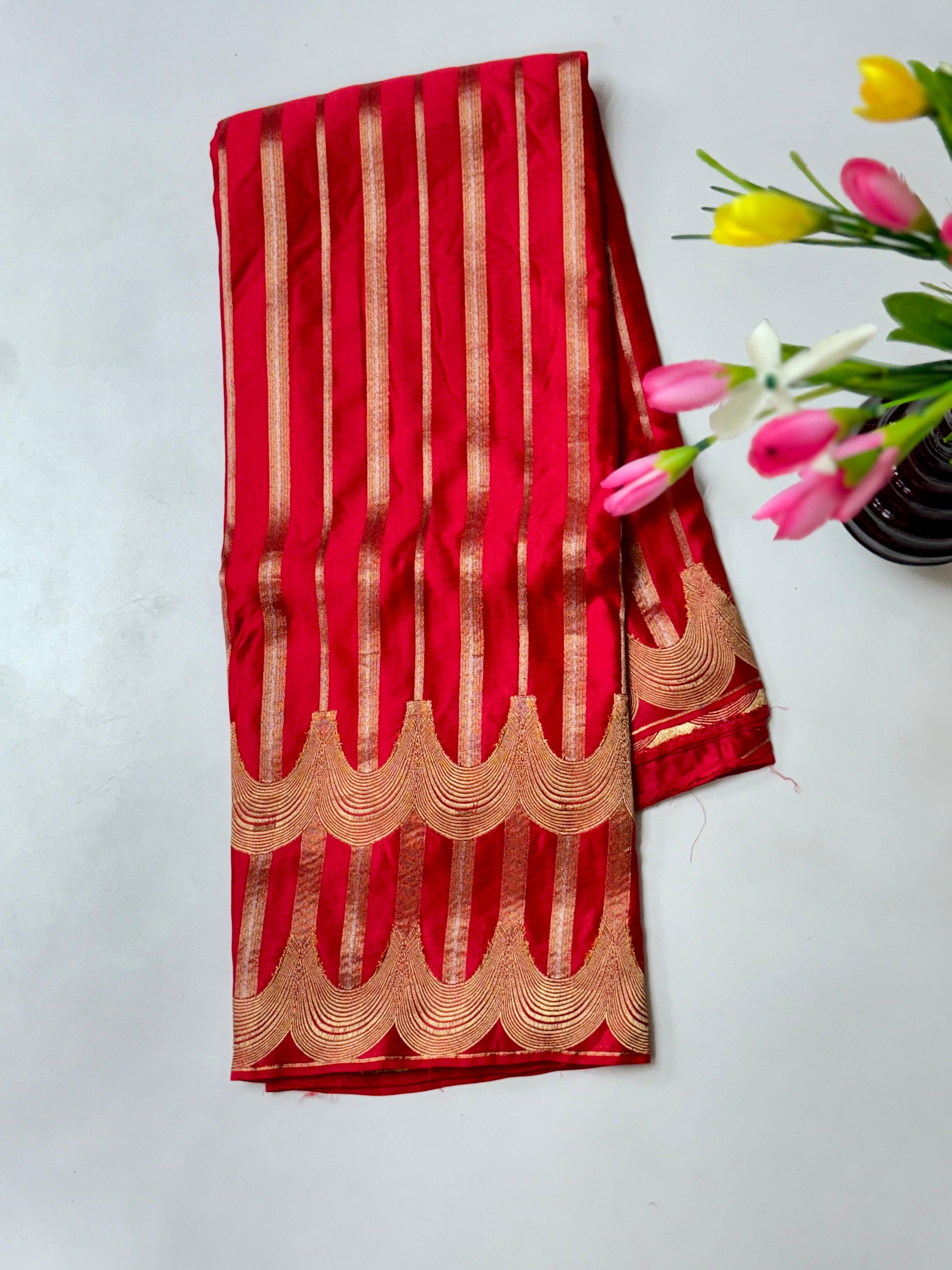 Benarasi soft Satin With Premium Jari