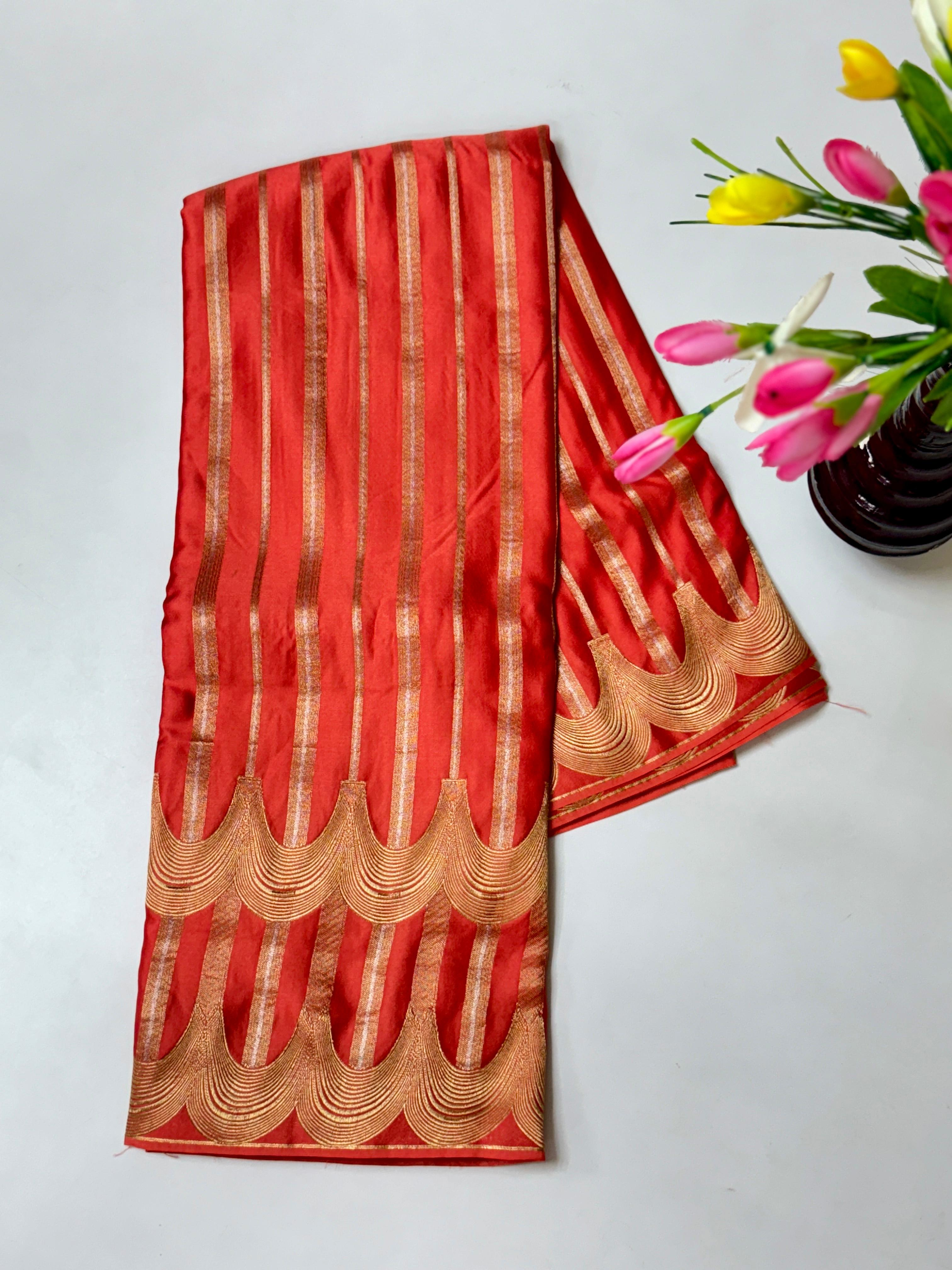 Benarasi soft Satin With Premium Jari