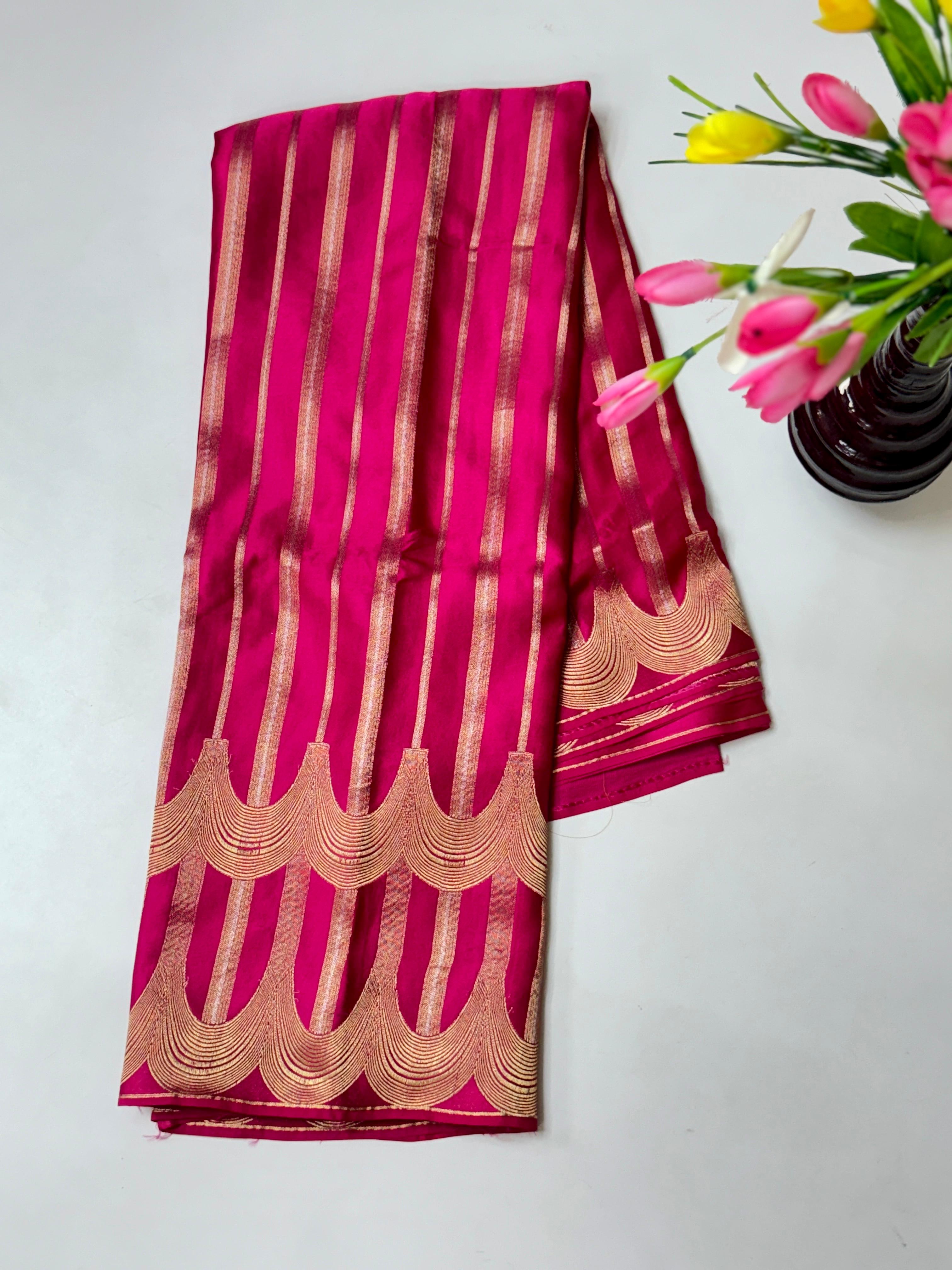 Benarasi soft Satin With Premium Jari