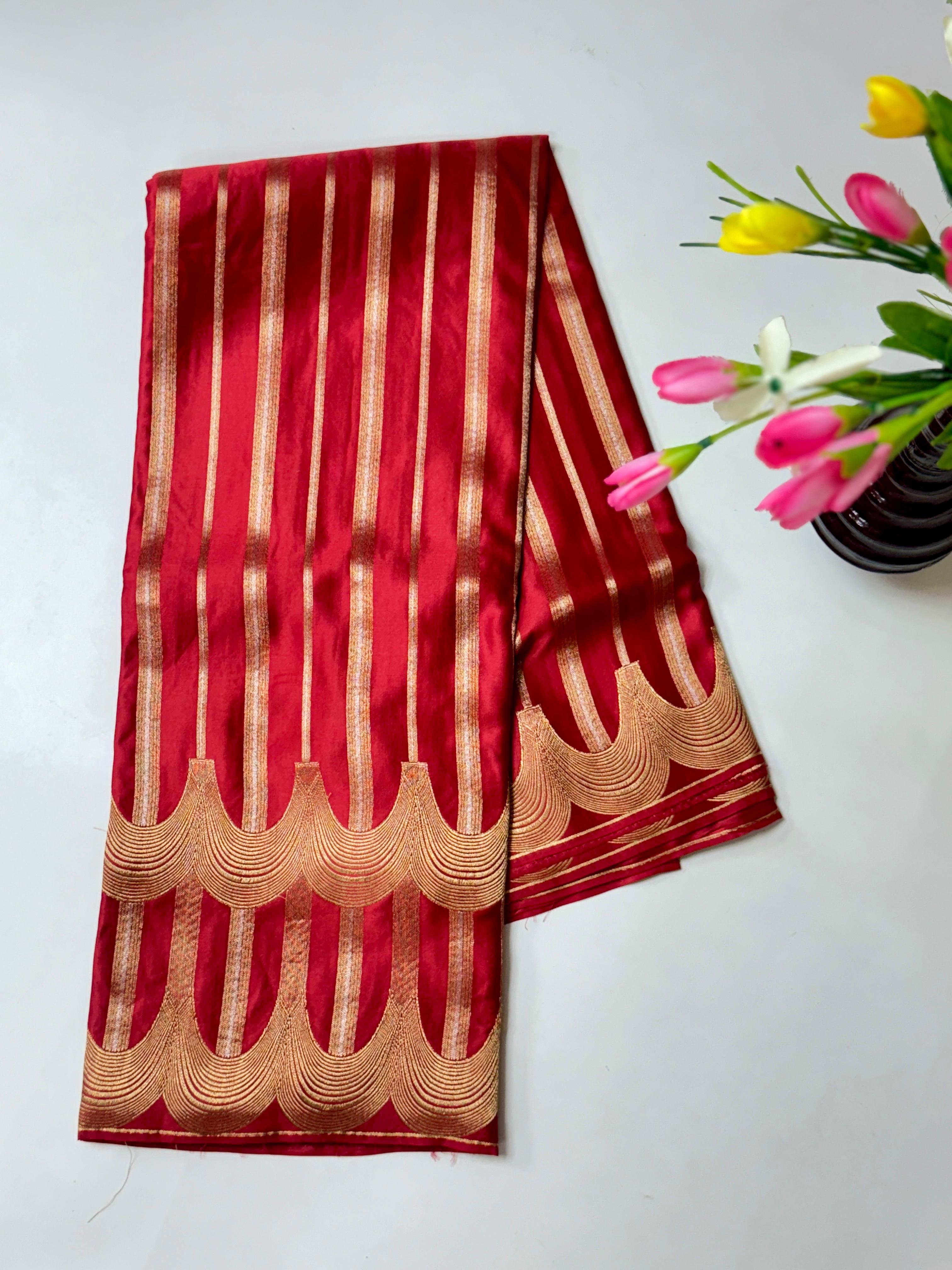 Benarasi soft Satin With Premium Jari