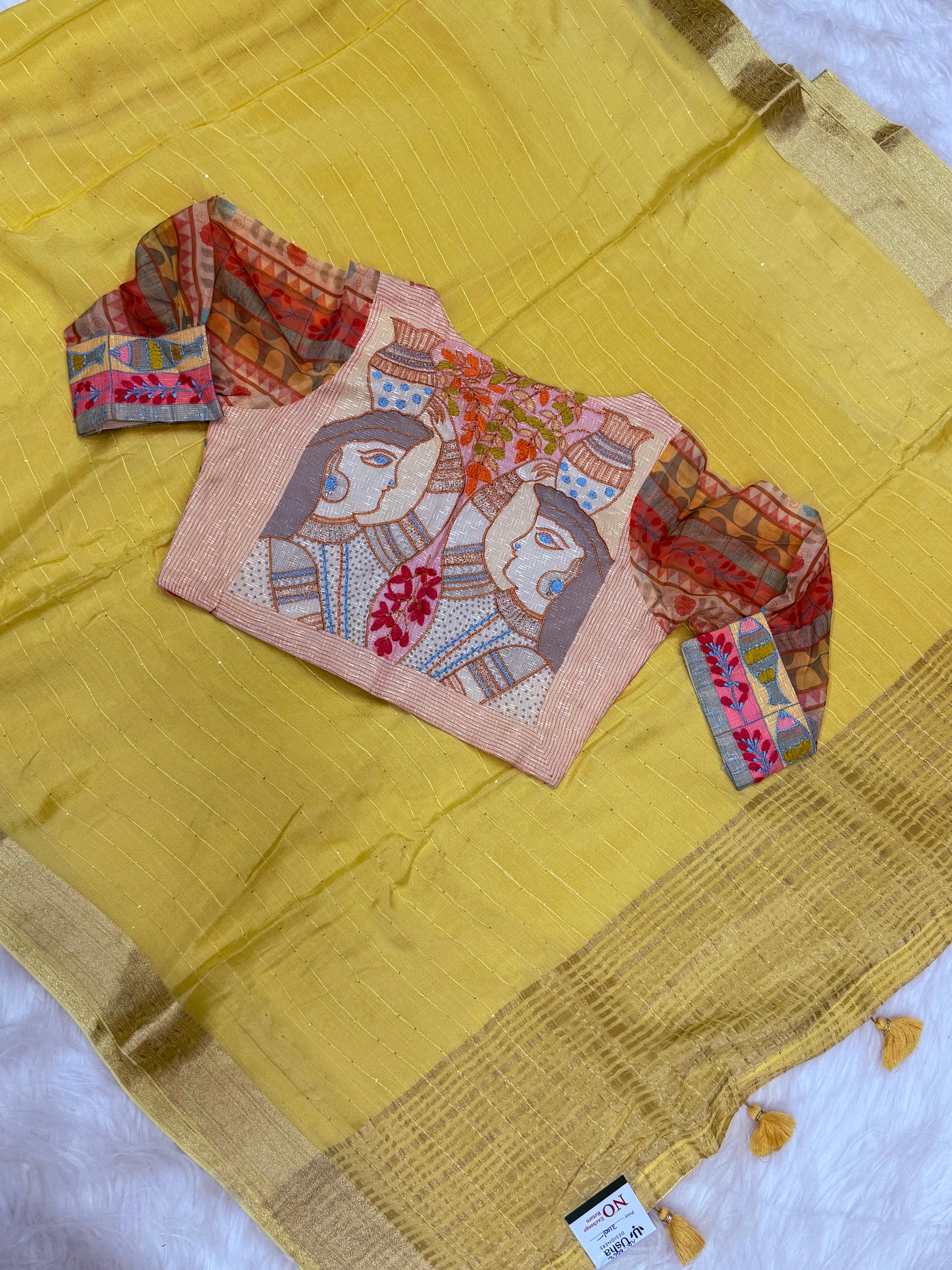 Premium Chinon Sarees