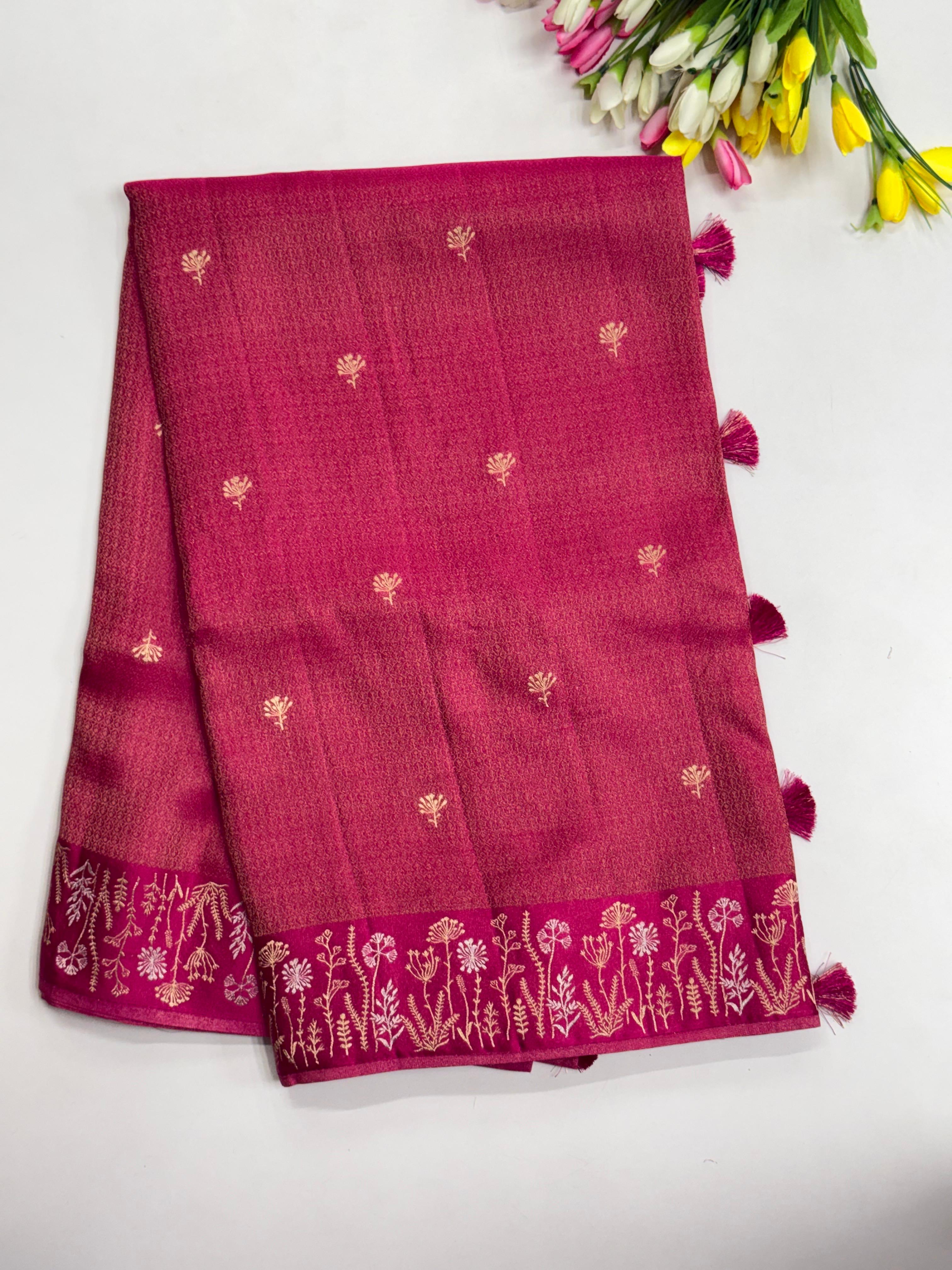 Premium Mashru Satin Sarees