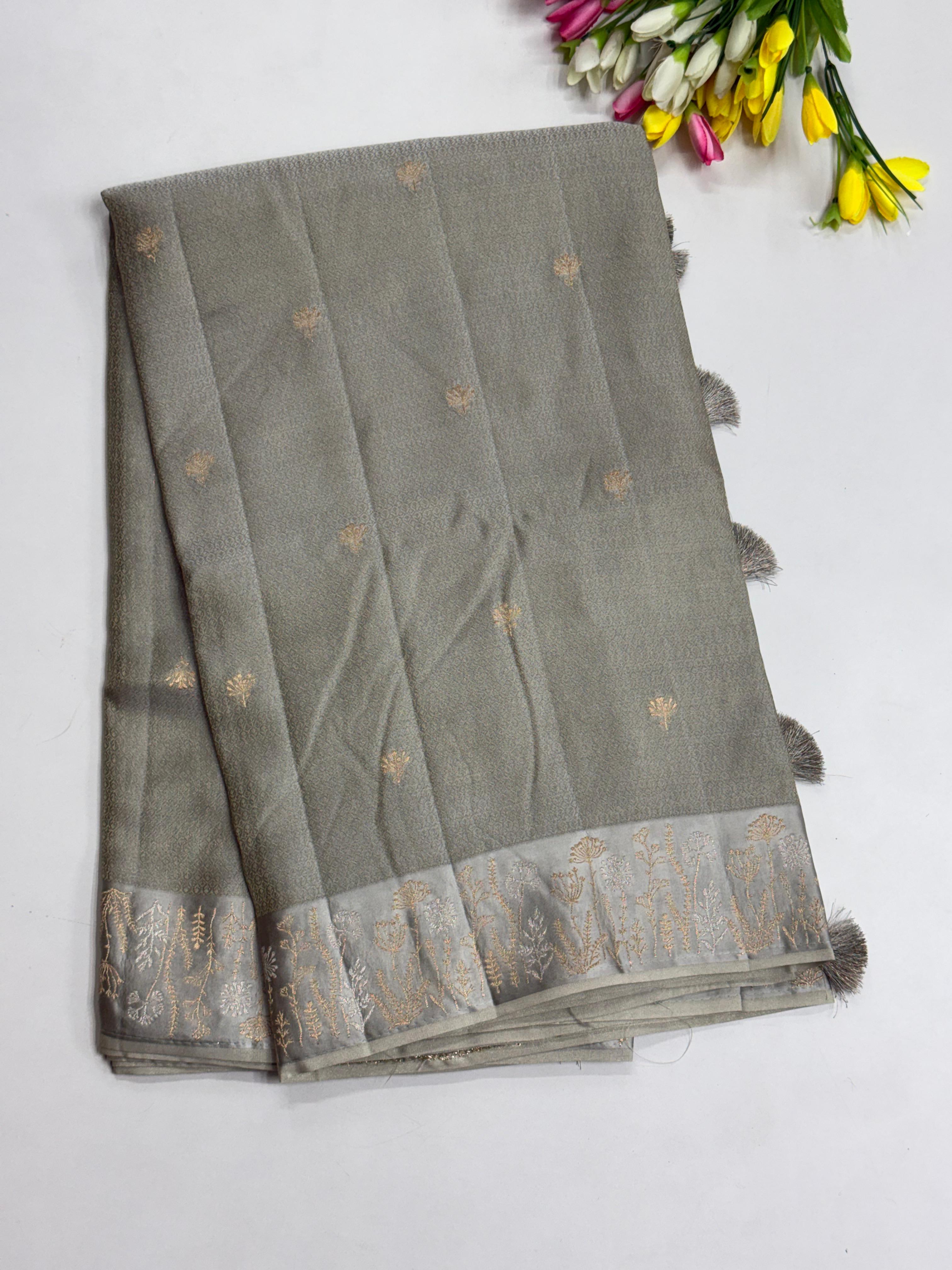Premium Mashru Satin Sarees