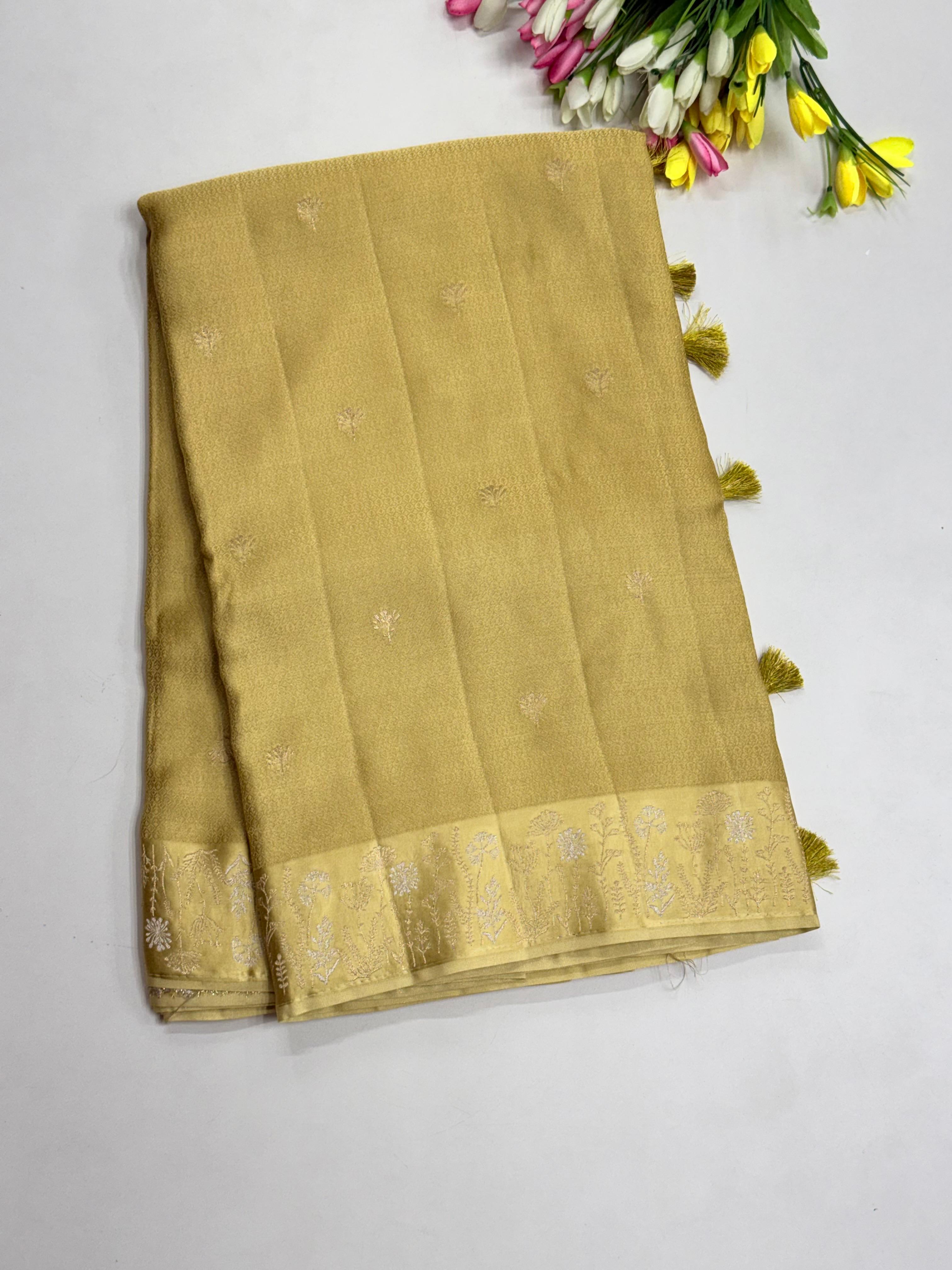Premium Mashru Satin Sarees