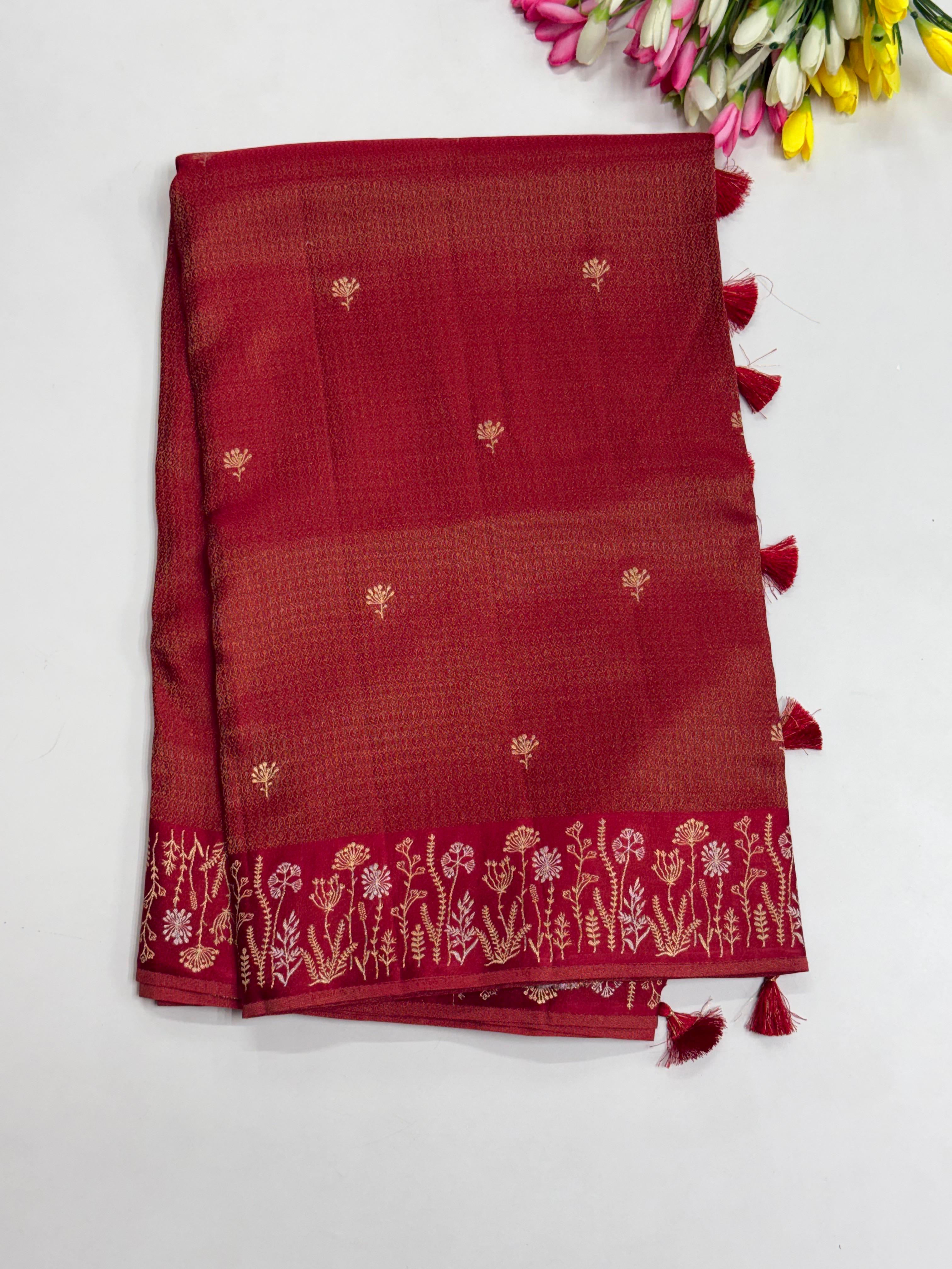 Premium Mashru Satin Sarees