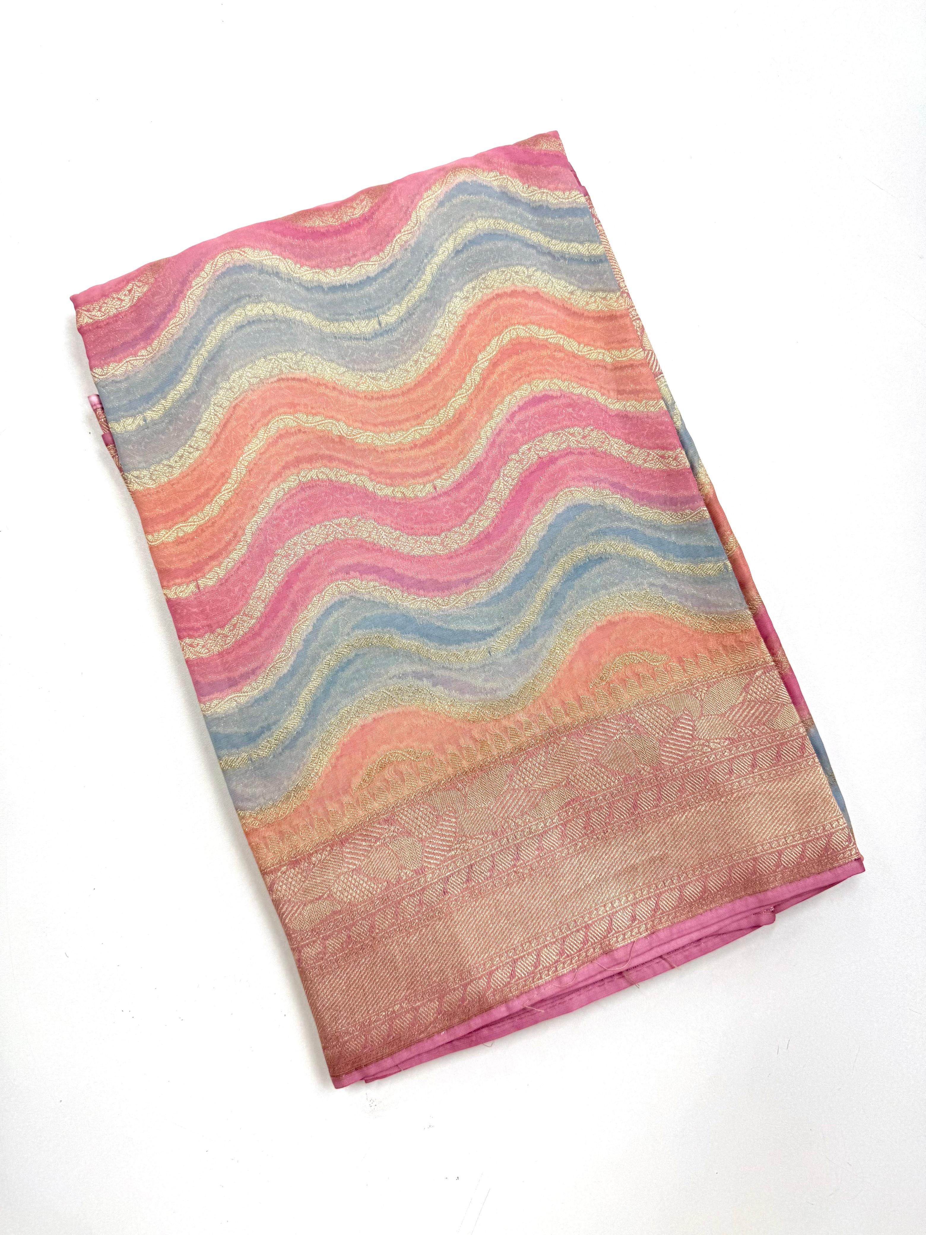 High Premium Georgette Rankad Saree