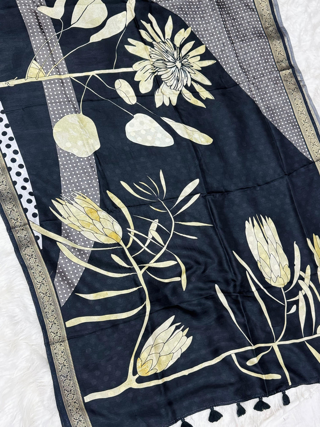 Tusser Georgette Sarees