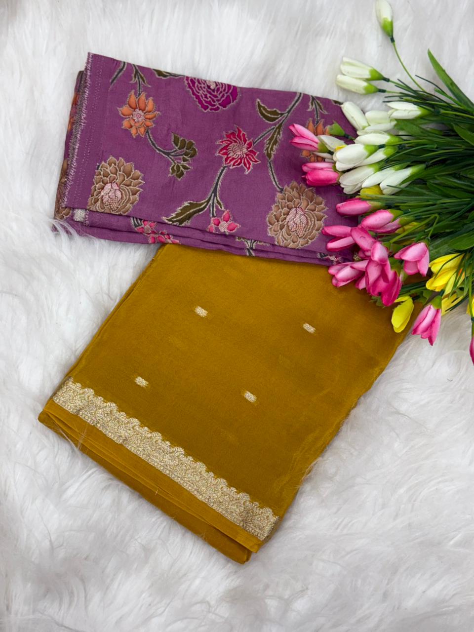 Mysoore Crape sarees