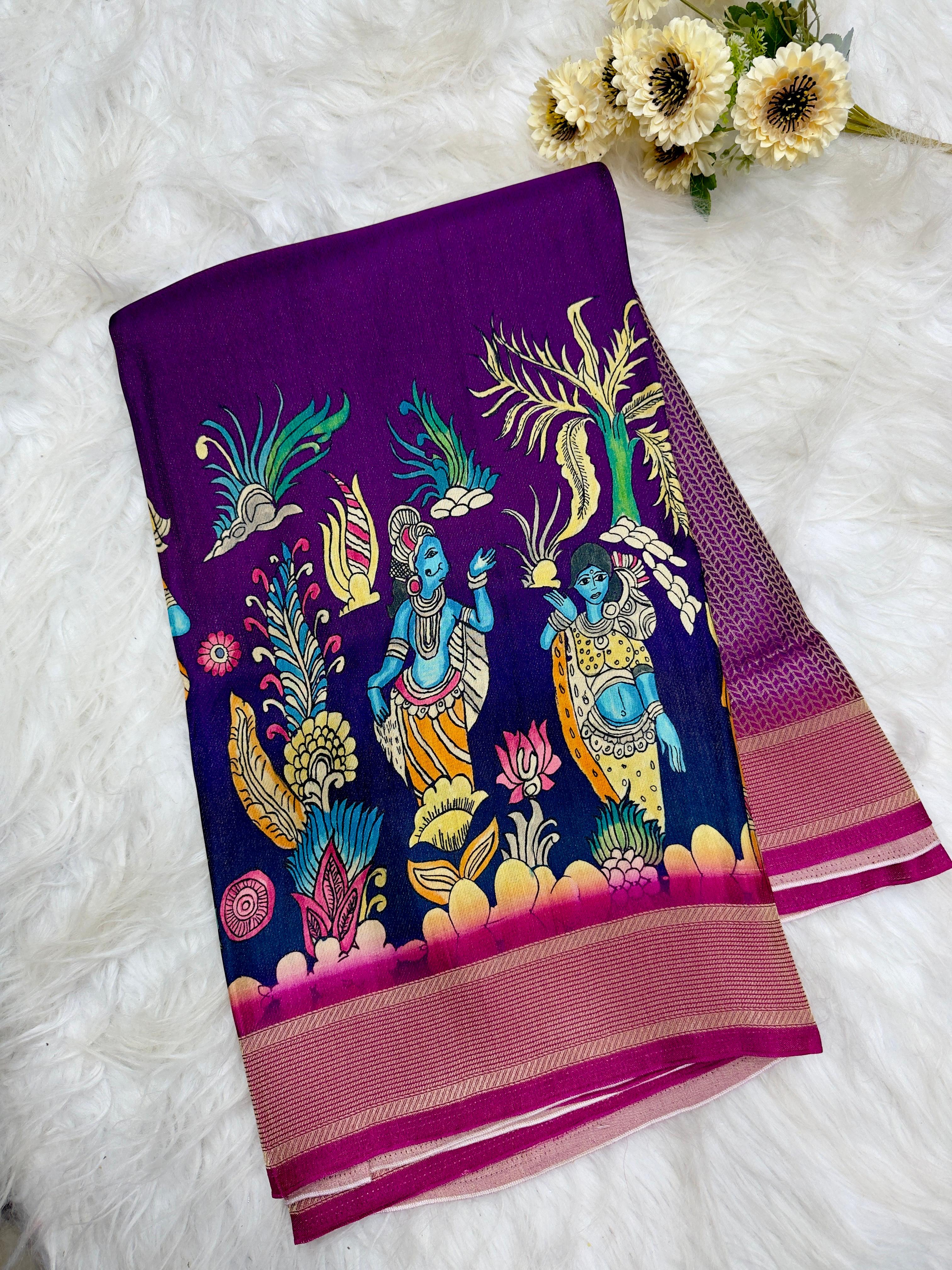 Kanjivaram Crape Silk Saree