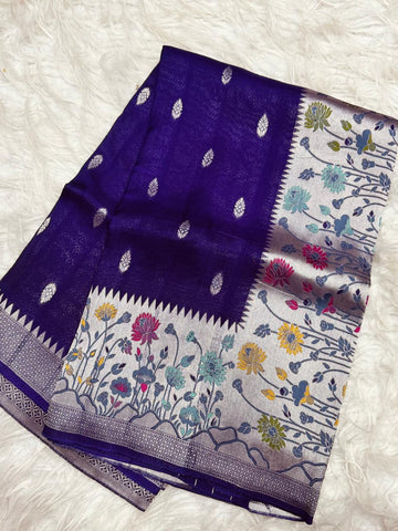 20 COUNT GEORGETTE MATKA TUSSER SAREE