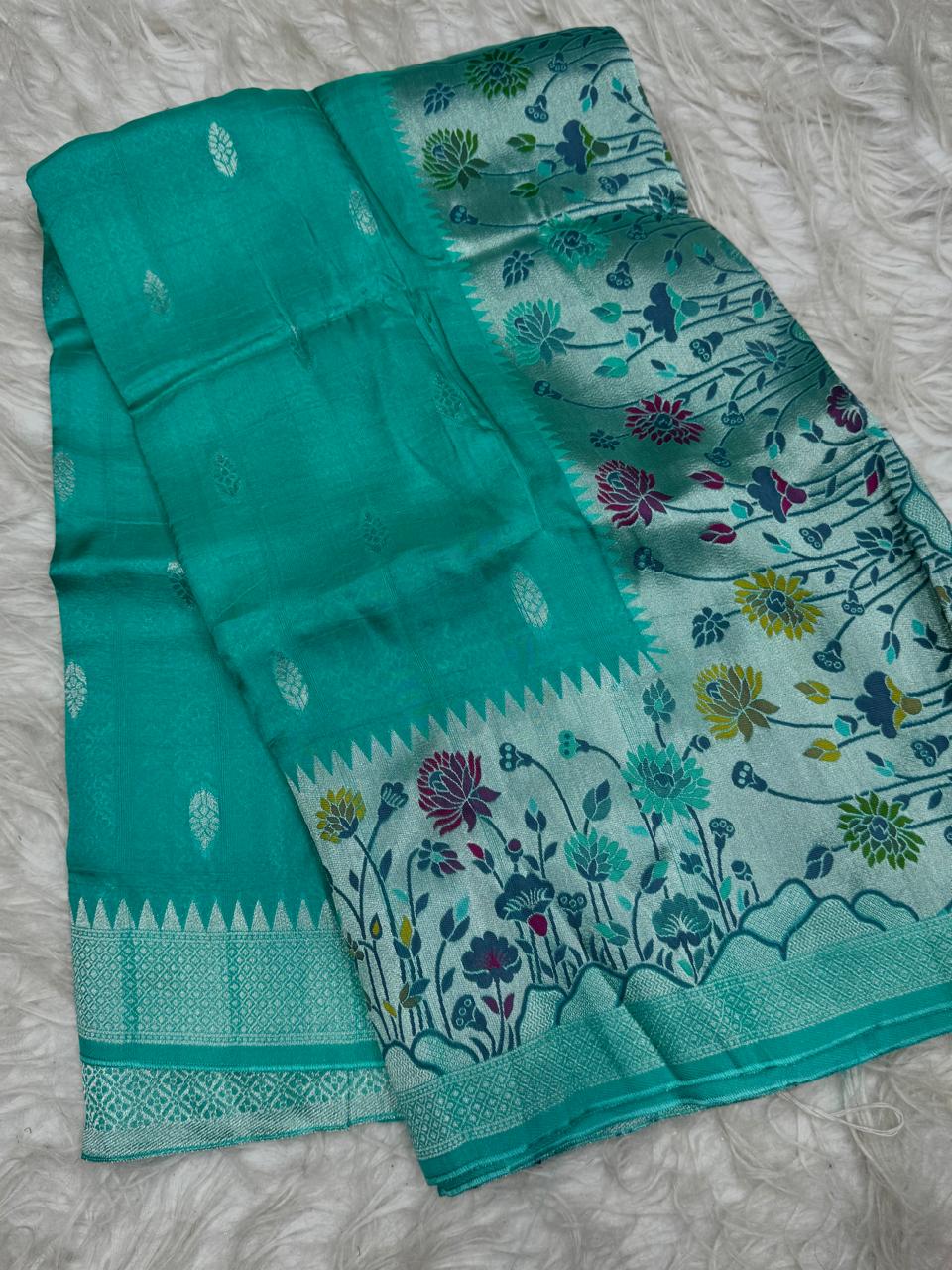 20 COUNT GEORGETTE MATKA TUSSER SAREE