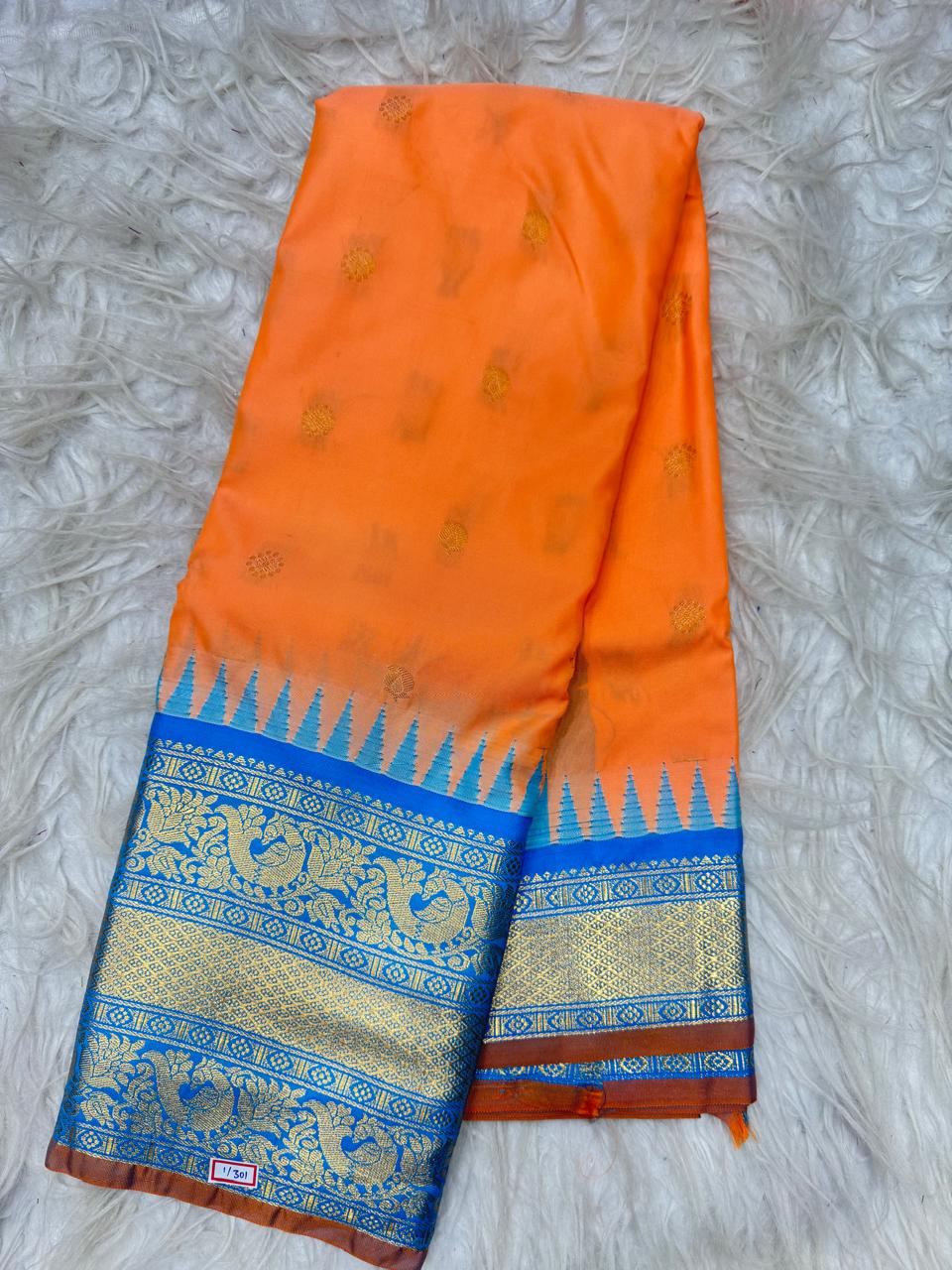Semi Gadhwal Saree