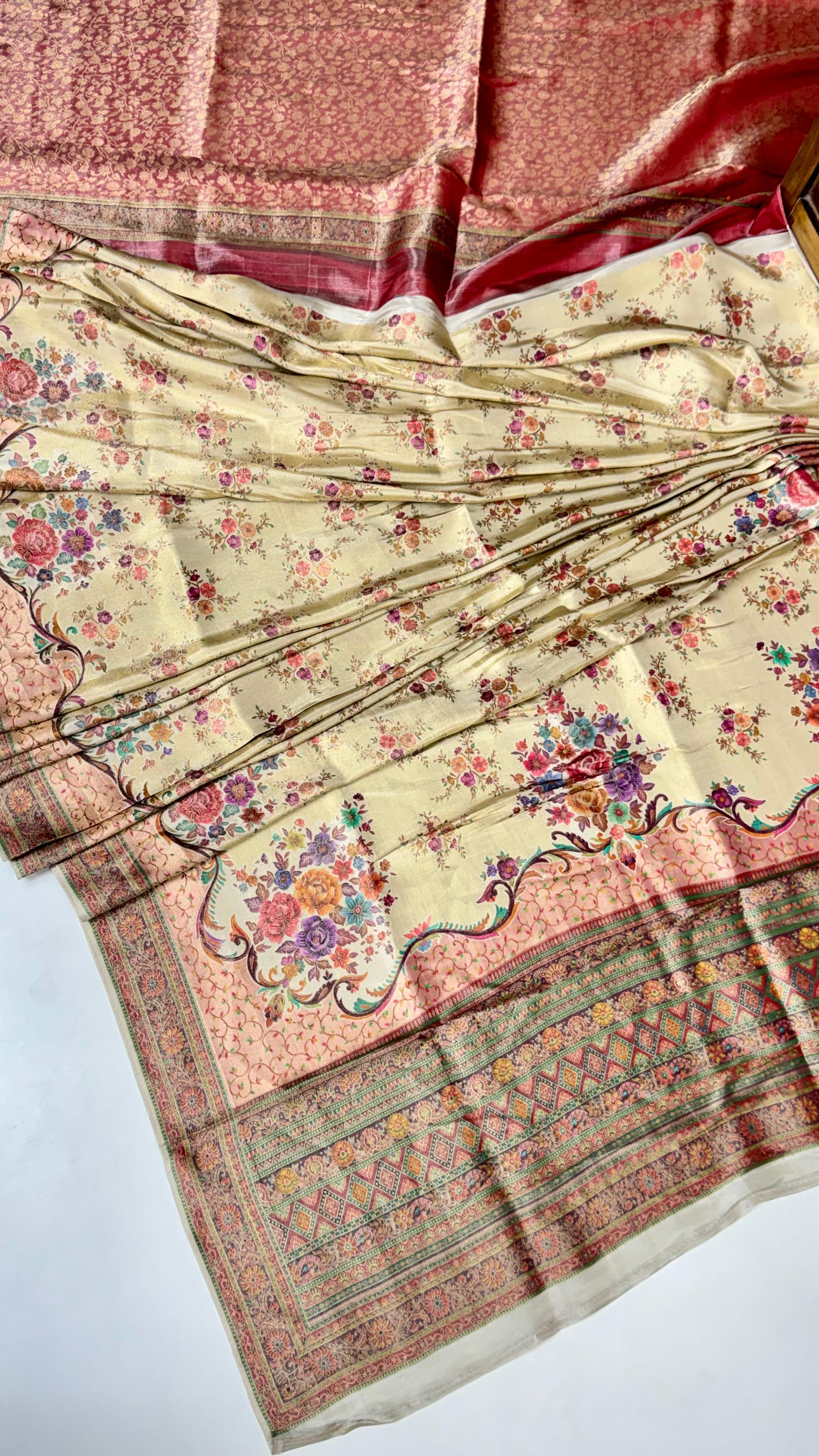 Pashmina Soft Tissue Saree
