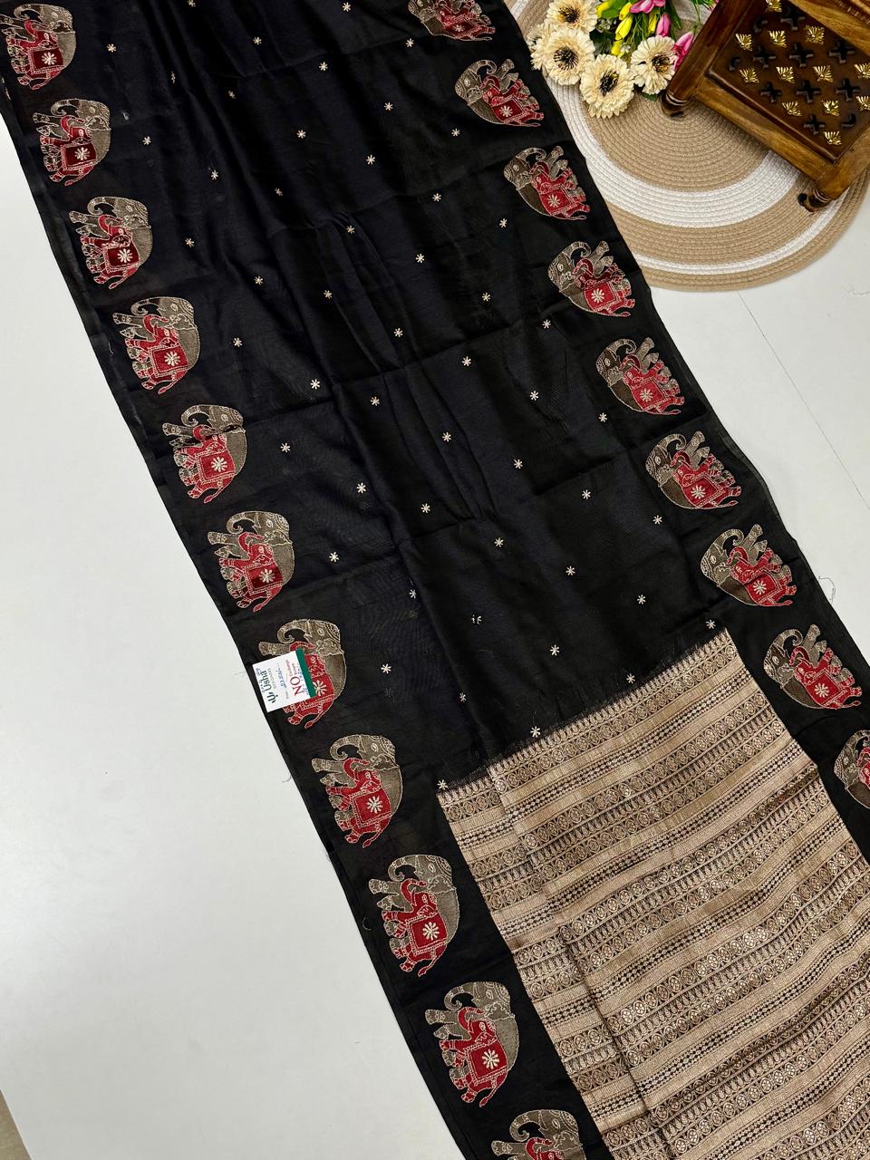 Tusser Manipuri Silk Sarees