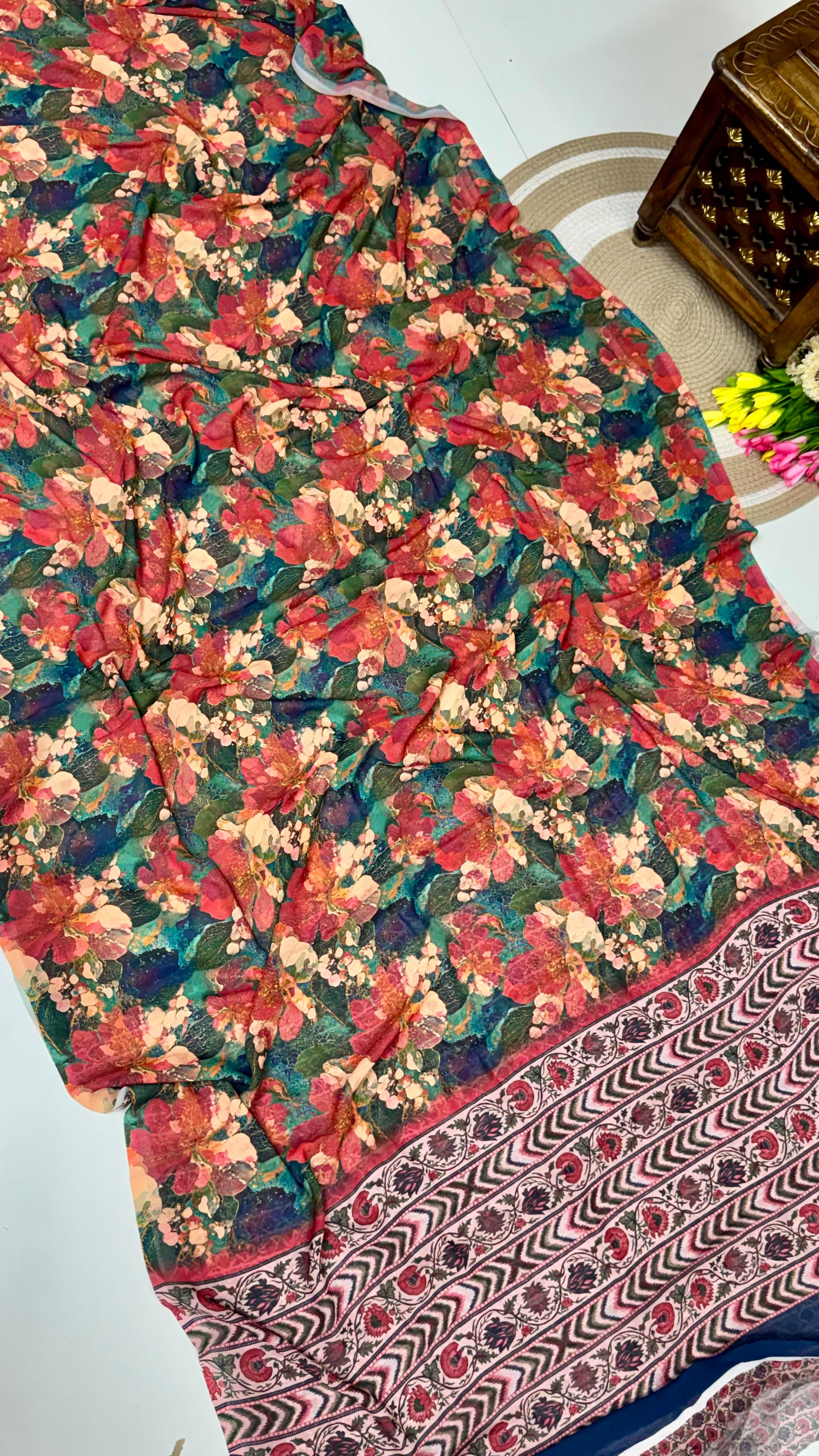 Faux Georgette Sarees