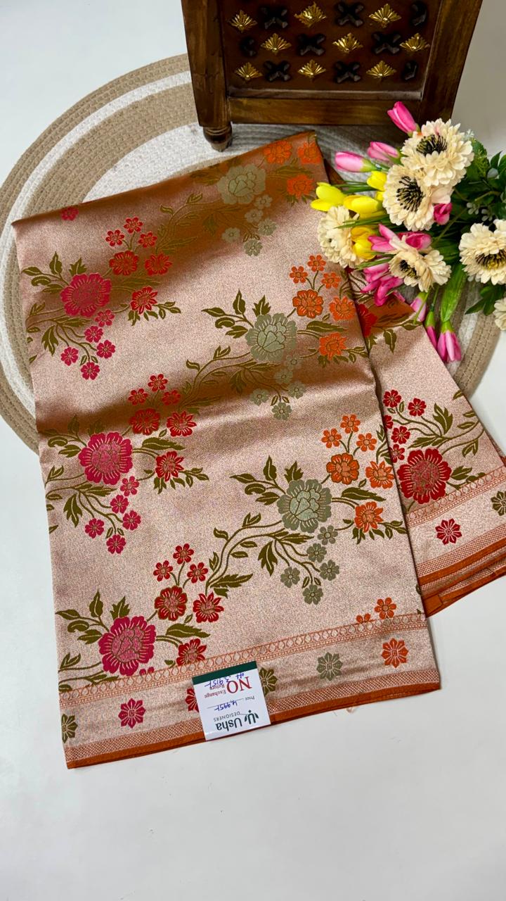 Benarasi Munga Georgette Sarees