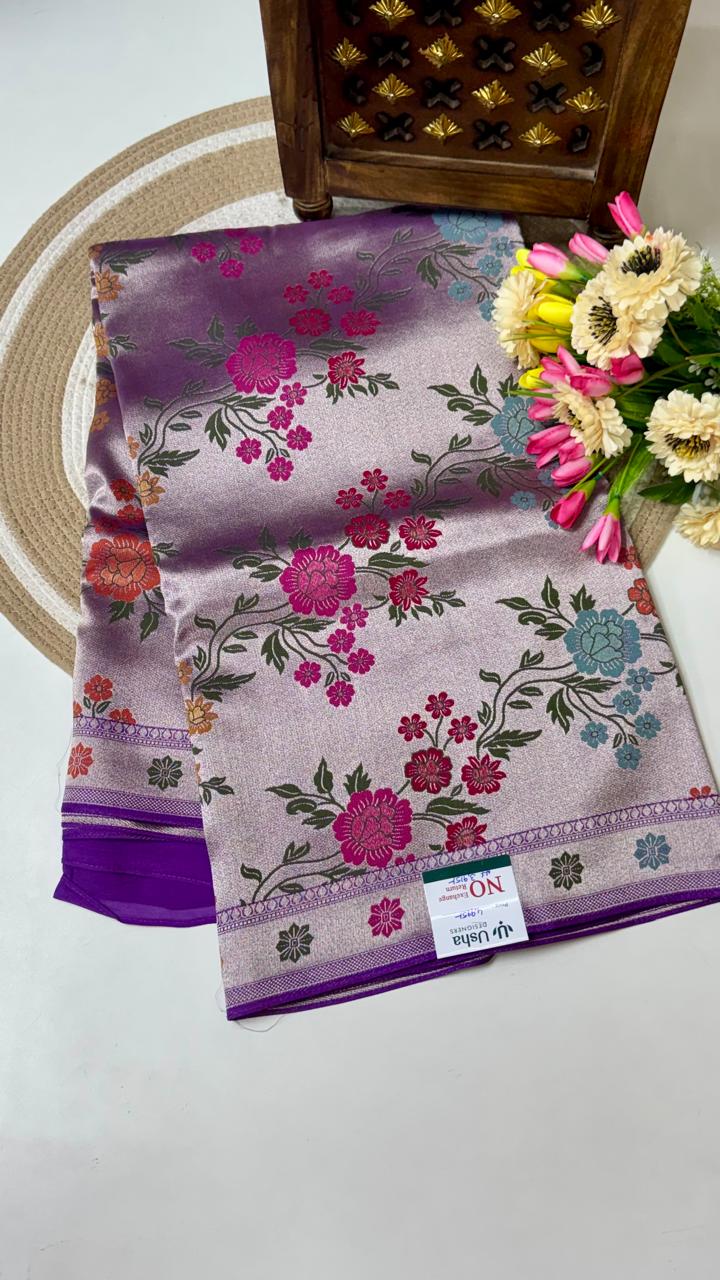 Benarasi Munga Georgette Sarees