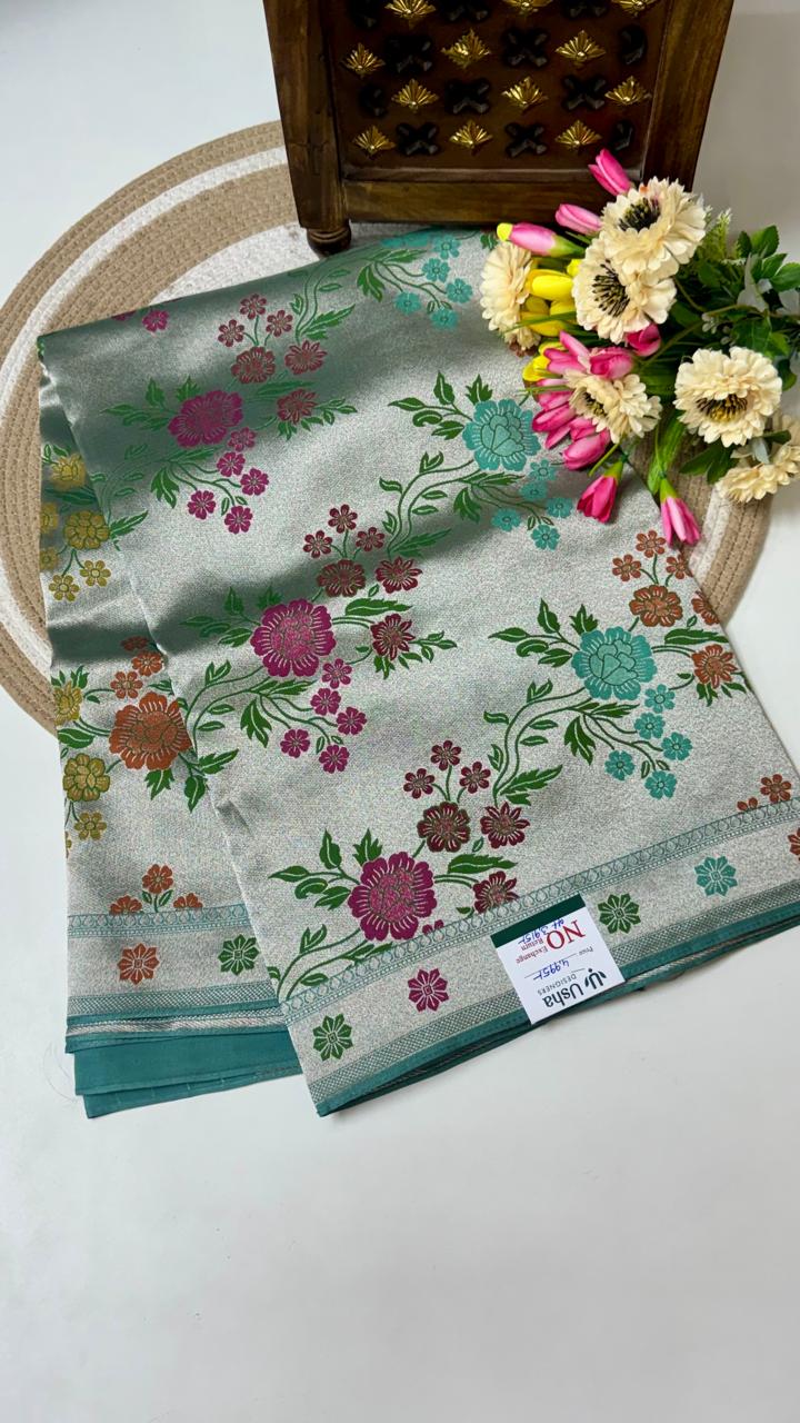 Benarasi Munga Georgette Sarees