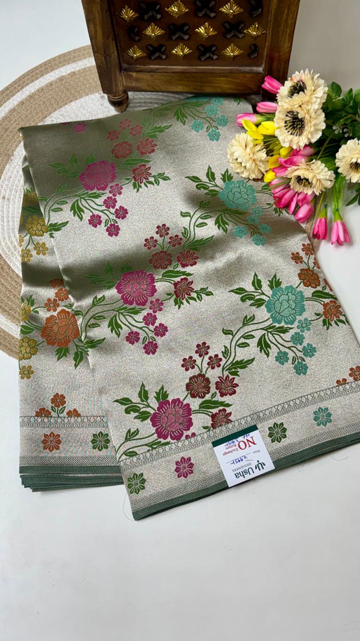 Benarasi Munga Georgette Sarees