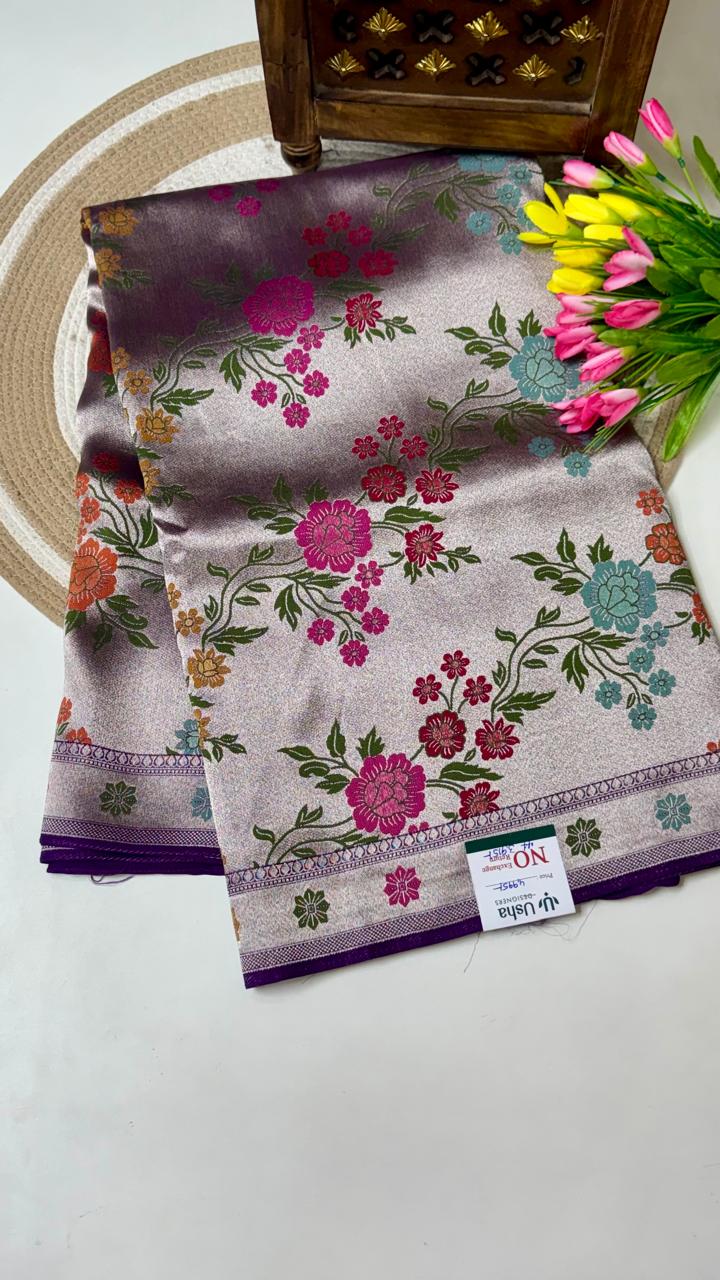 Benarasi Munga Georgette Sarees