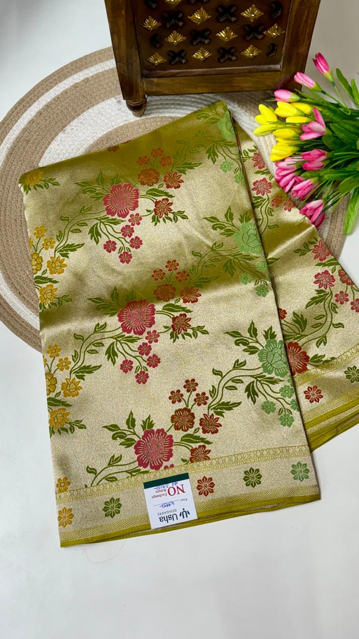 Benarasi Munga Georgette Sarees