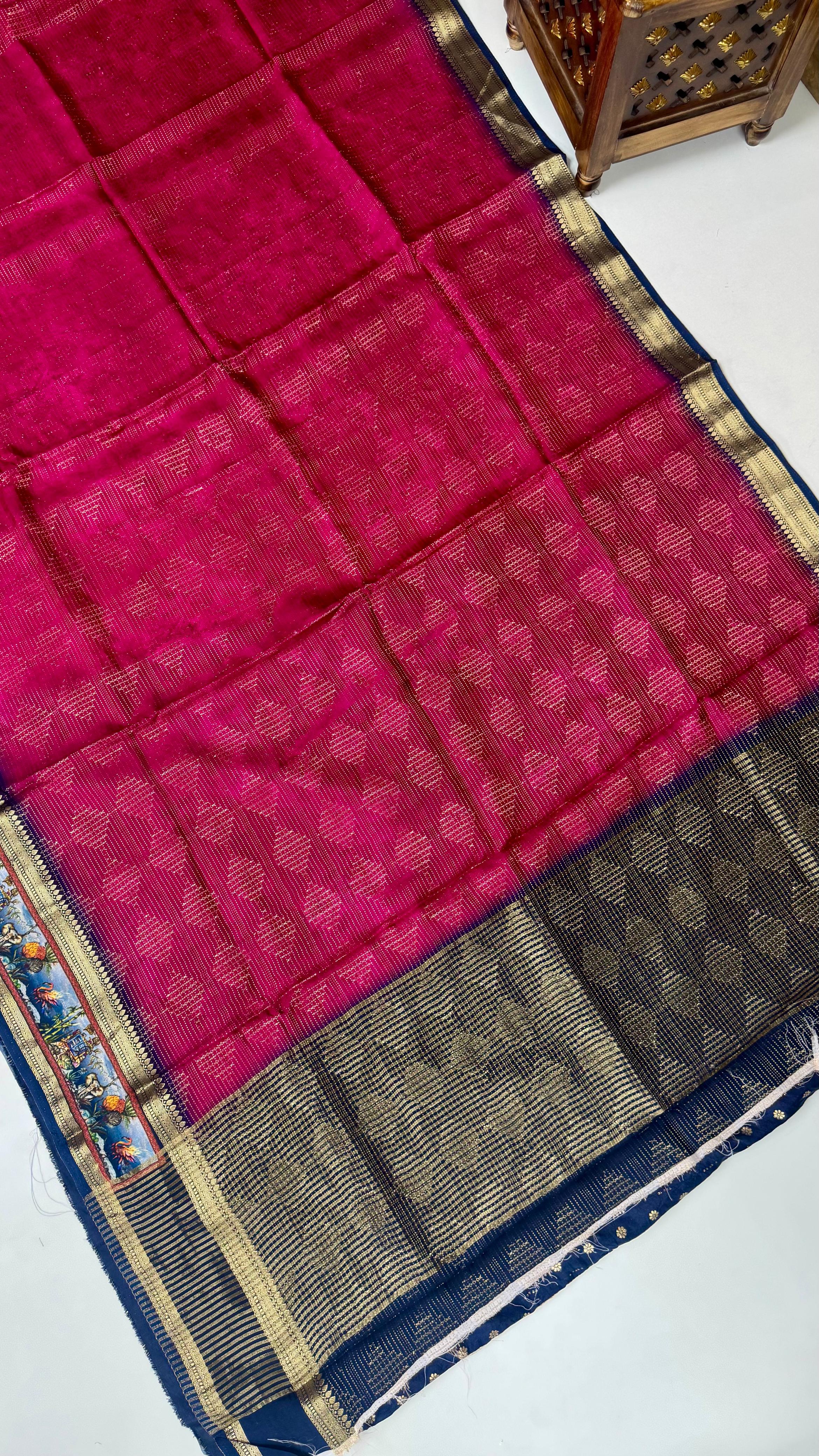 Spun slik saree
