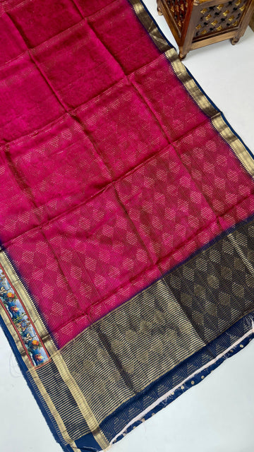 Spun slik saree