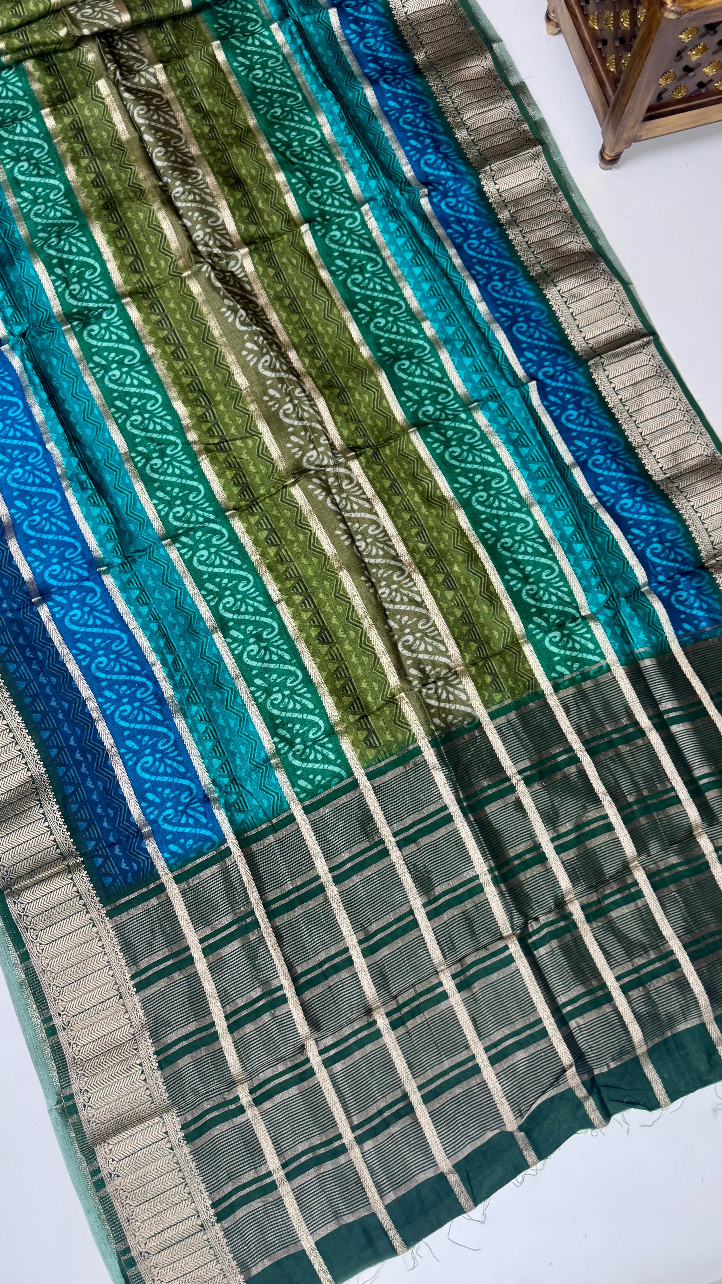 Spun slik saree