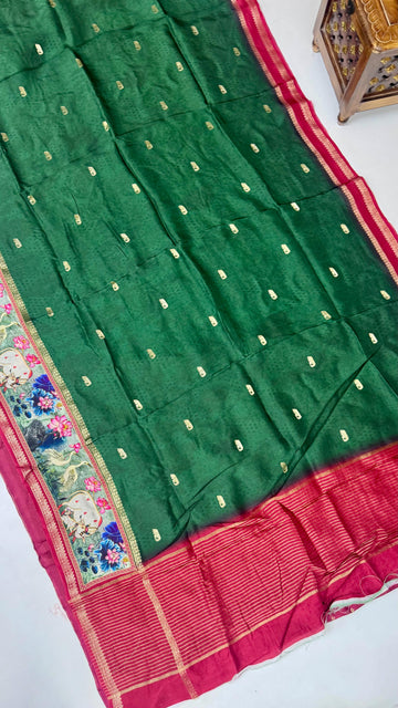 Spun slik saree