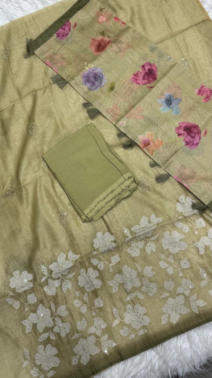 3Pcs Set Dress Material