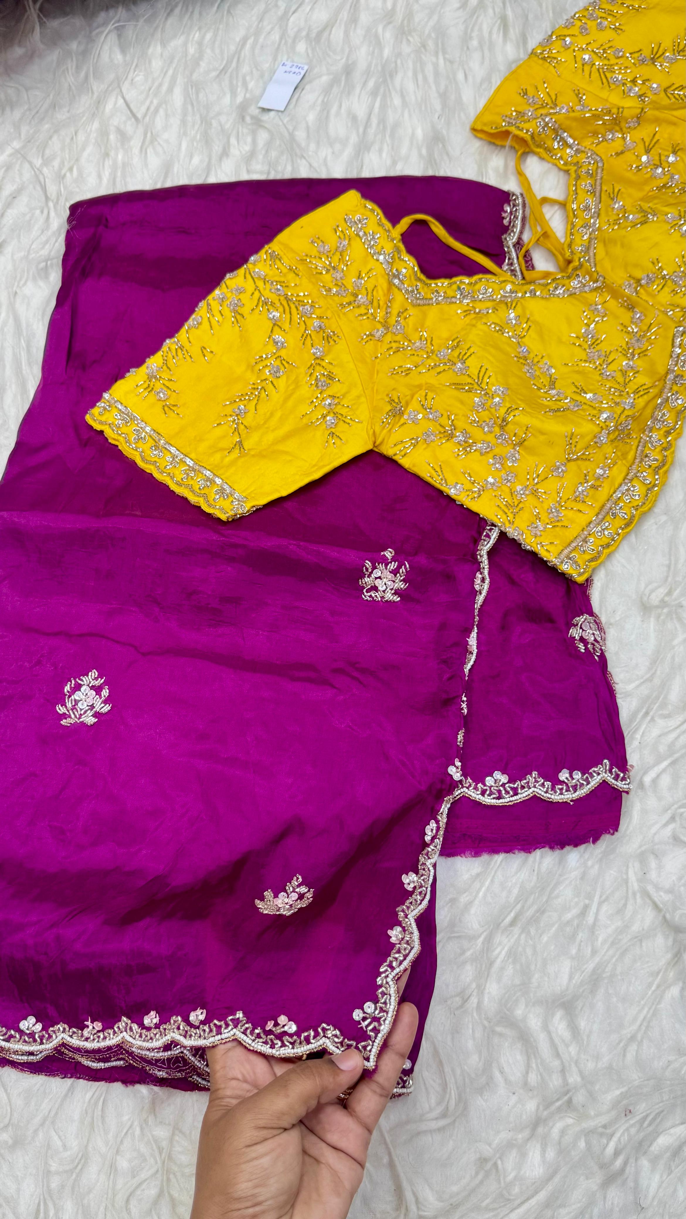 Designer Handwork Saree