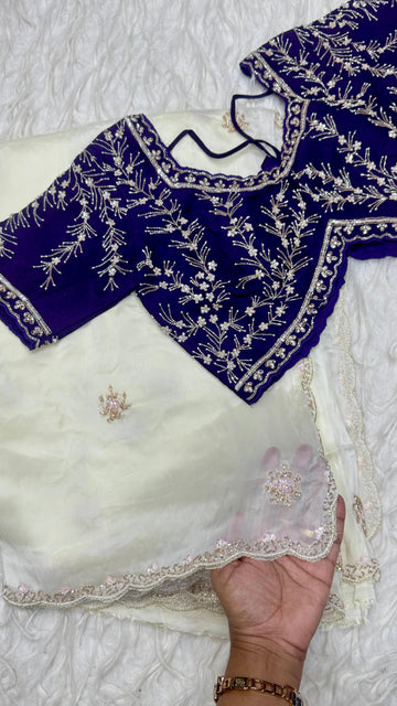 Designer Handwork Saree